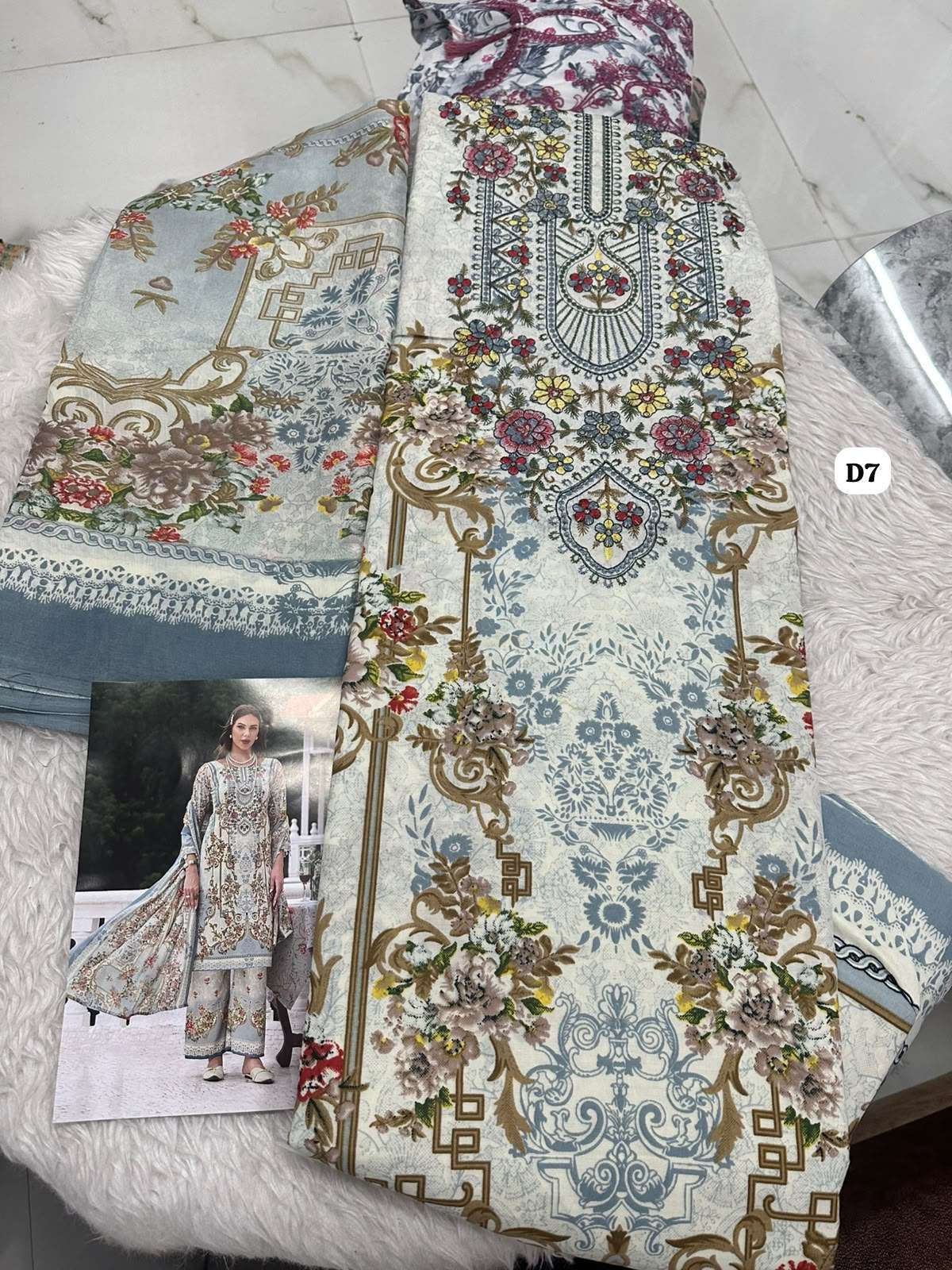 Falah Premium Cotton Collection Code - 50182 By Falah Designer Suits - 02