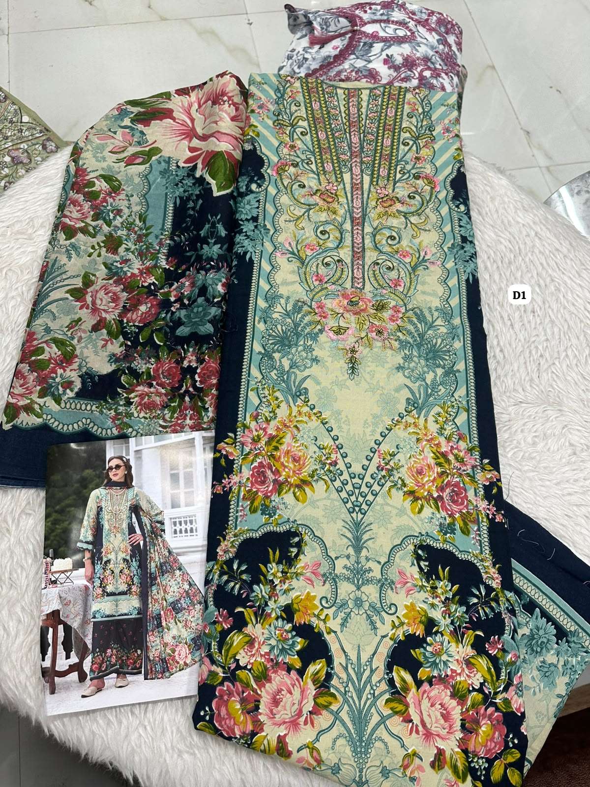 Falah Premium Cotton Collection Code - 50182 By Falah Designer Suits - 03