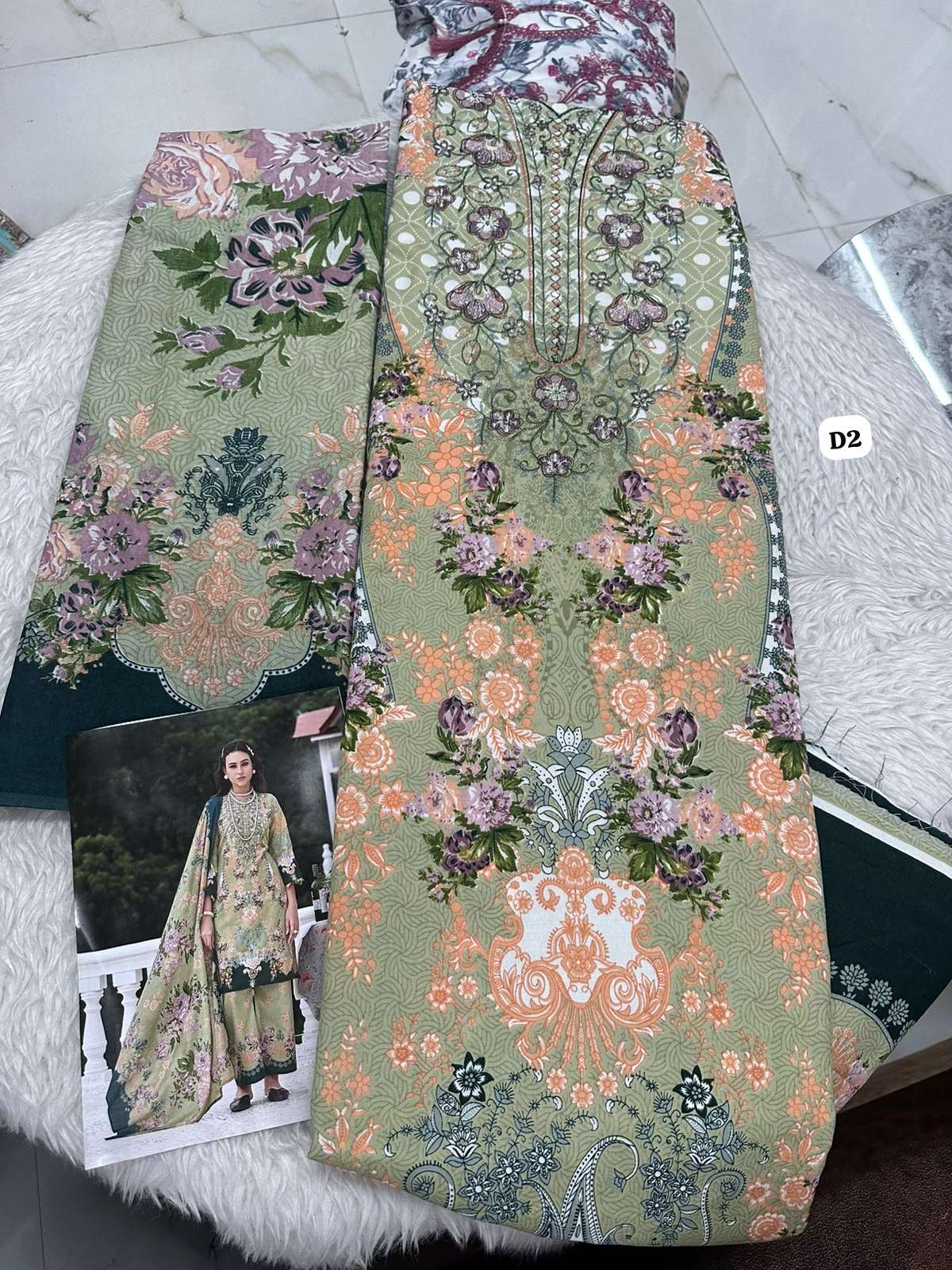 Falah Premium Cotton Collection Code - 50182 By Falah Designer Suits - 04