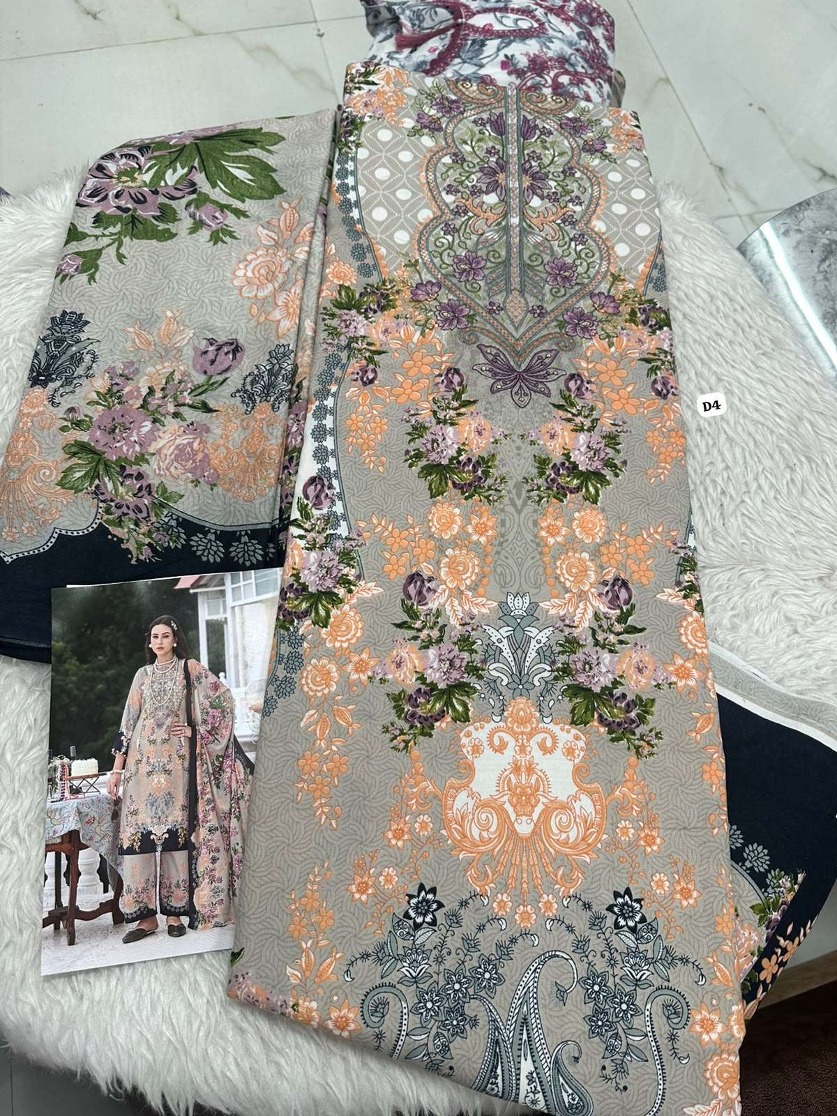 Falah Premium Cotton Collection Code - 50182 By Falah Designer Suits - 07