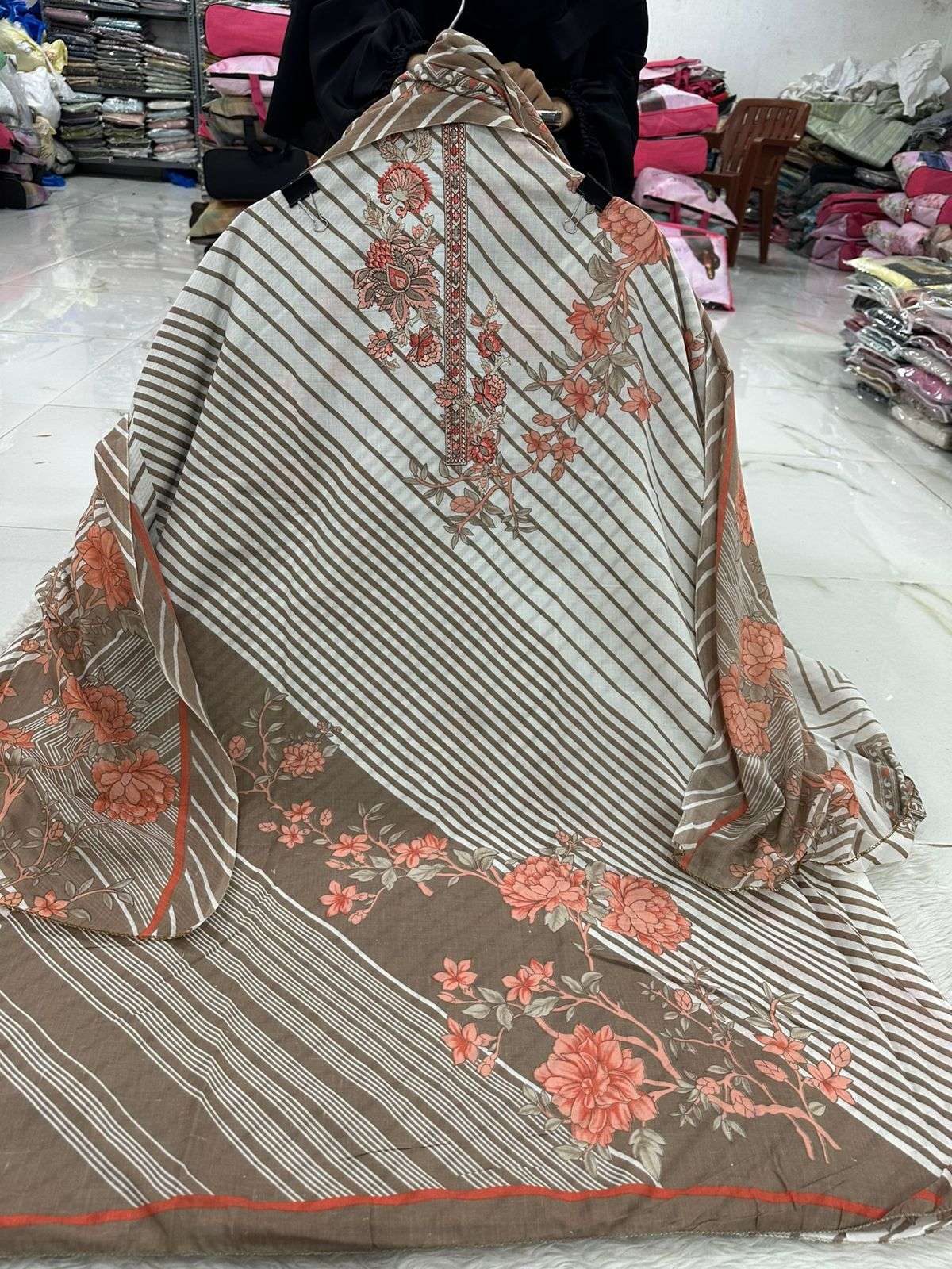 Falah Premium Cotton Collection Code - NOP65 By Falah Designer Suits - 04