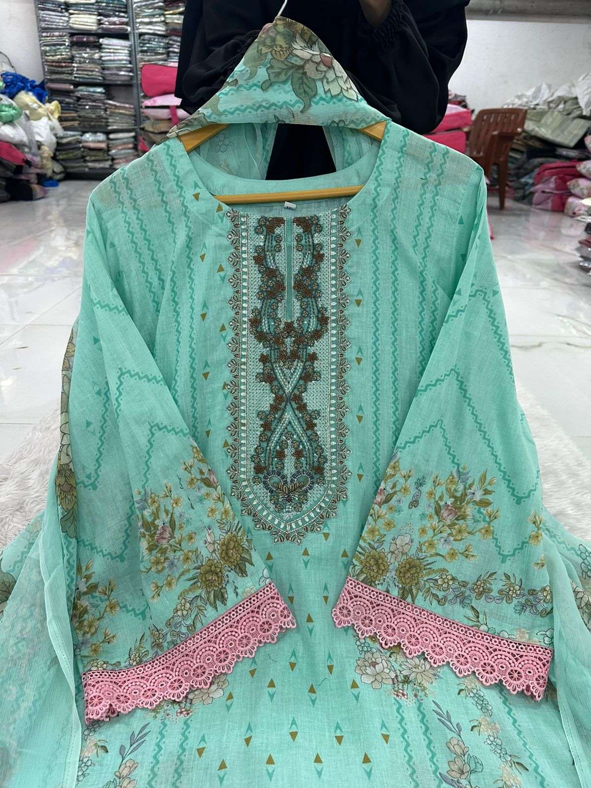 Falah Premium Cotton Collection Designs of Jade Bliss Code - RTW02 By Falah Designer Suits - 06