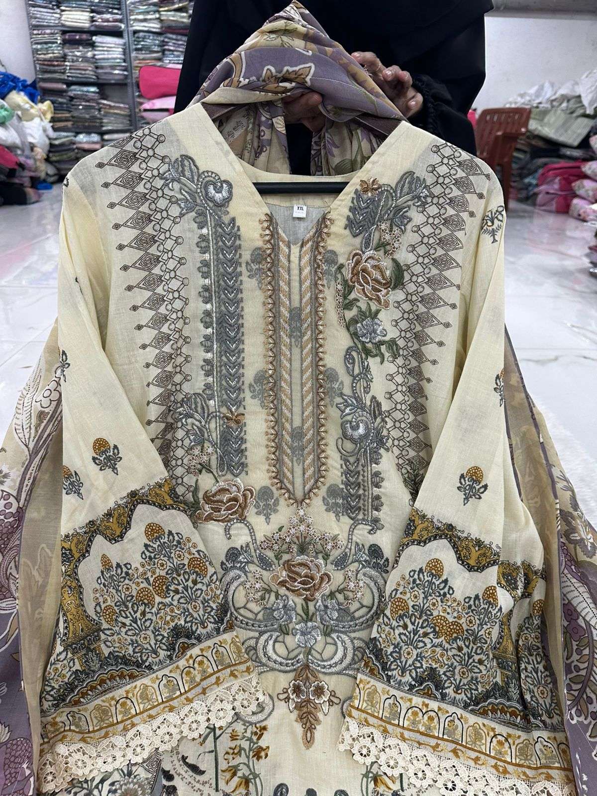 Falah Premium Cotton Collection Designs of Jade Bliss Code - RTW02 By Falah Designer Suits - 08