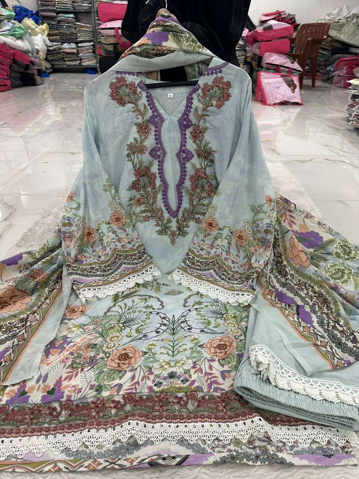 Falah Premium Cotton Collection Designs of Jade Bliss Code - RTW02 By Falah Designer Suits - 13