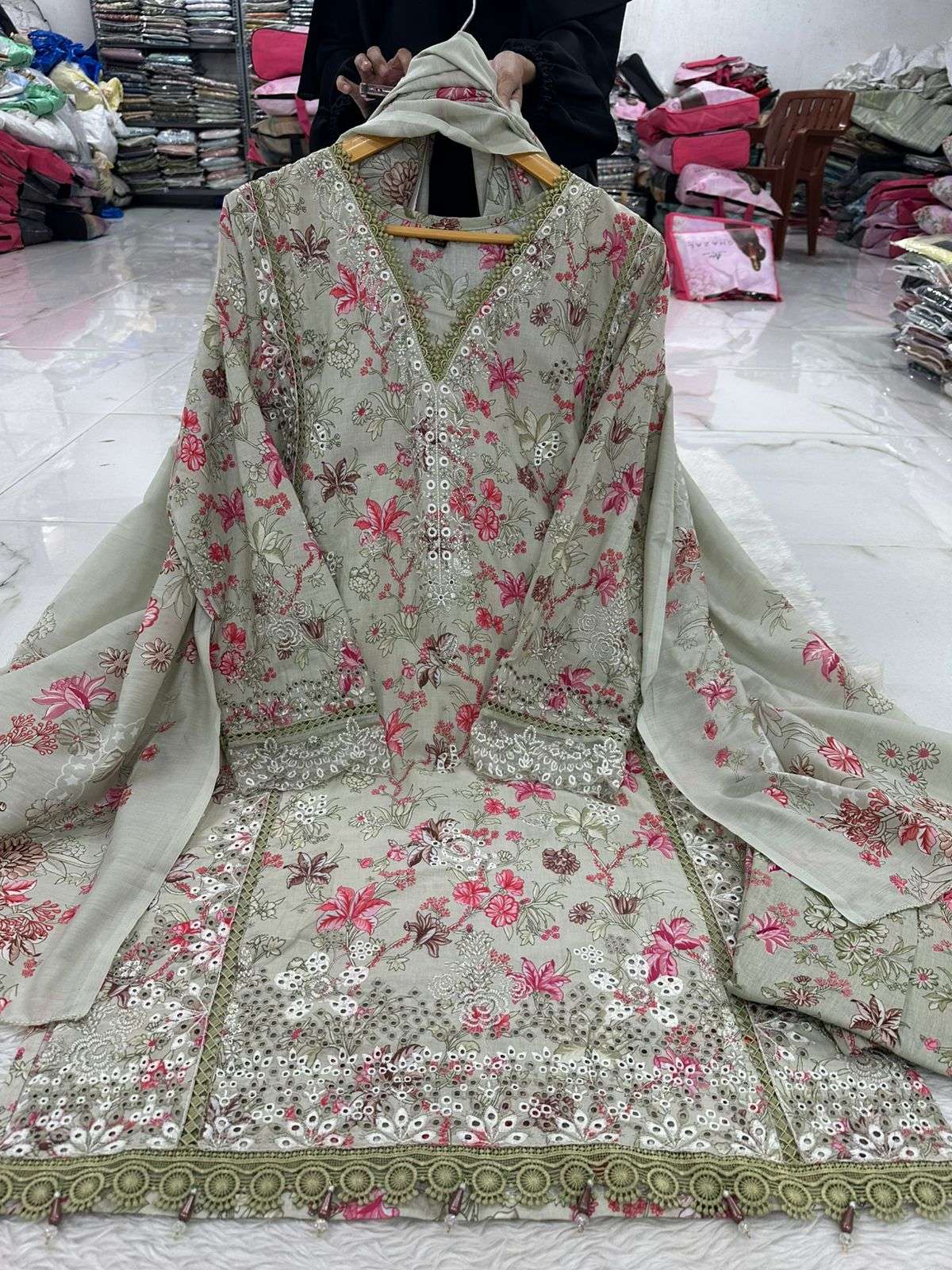 Falah Premium Cotton Collection Designs of Jade Premium Code - RTW01 By Falah Designer Suits - 01 - 12 B