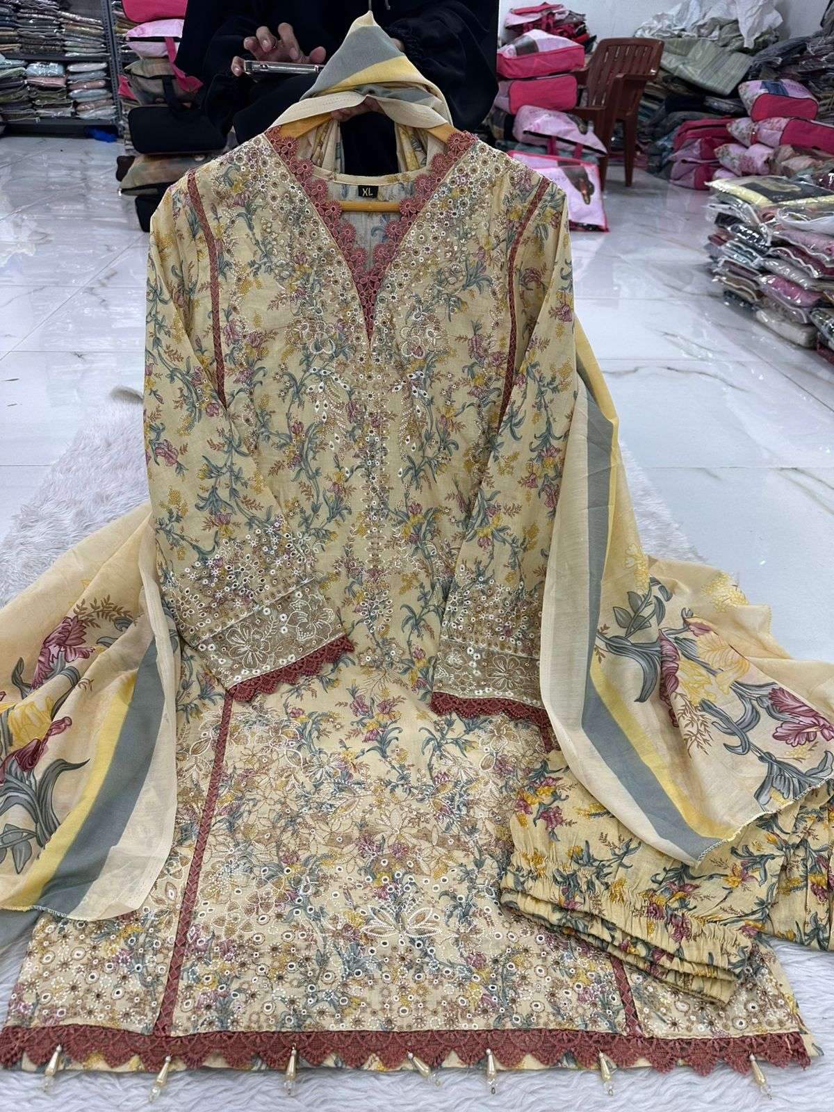 Falah Premium Cotton Collection Designs of Jade Premium Code - RTW01 By Falah Designer Suits - 03