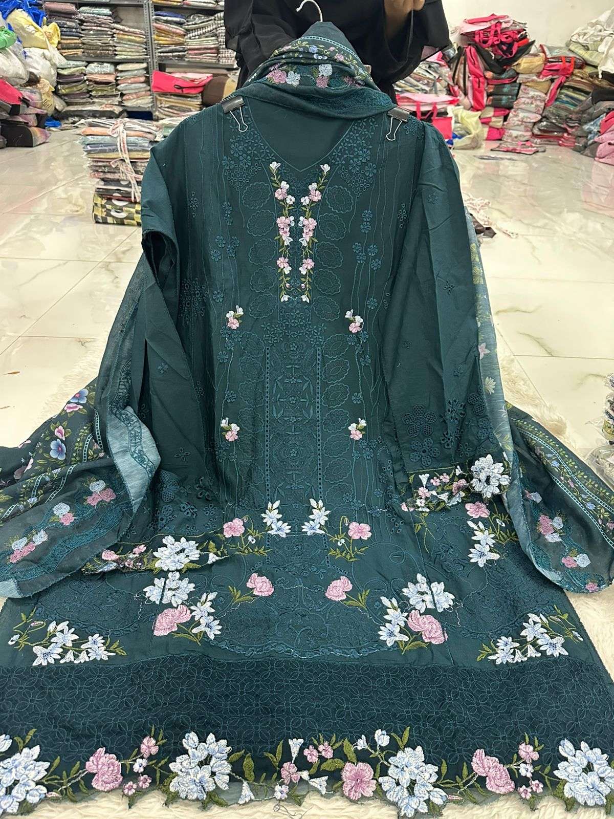 Falah Premium Party Wear Pure Cotton Collection Code - NOP60 By Falah Designer Suits - 01