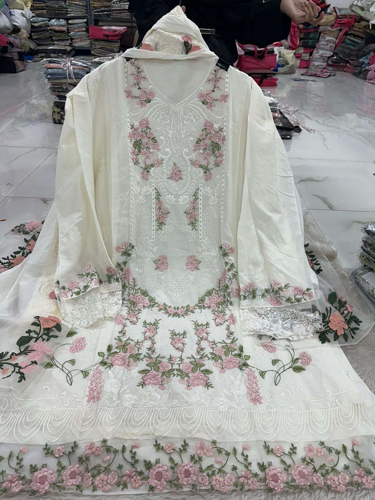 Falah Premium Party Wear Pure Cotton Collection Code - NOP60 By Falah Designer Suits - 02