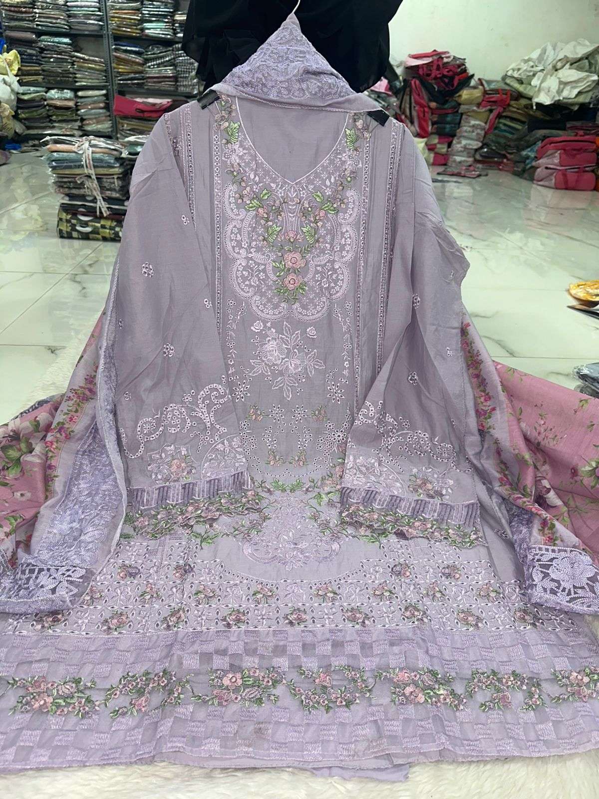 Falah Premium Party Wear Pure Cotton Collection Code - NOP60 By Falah Designer Suits - 03
