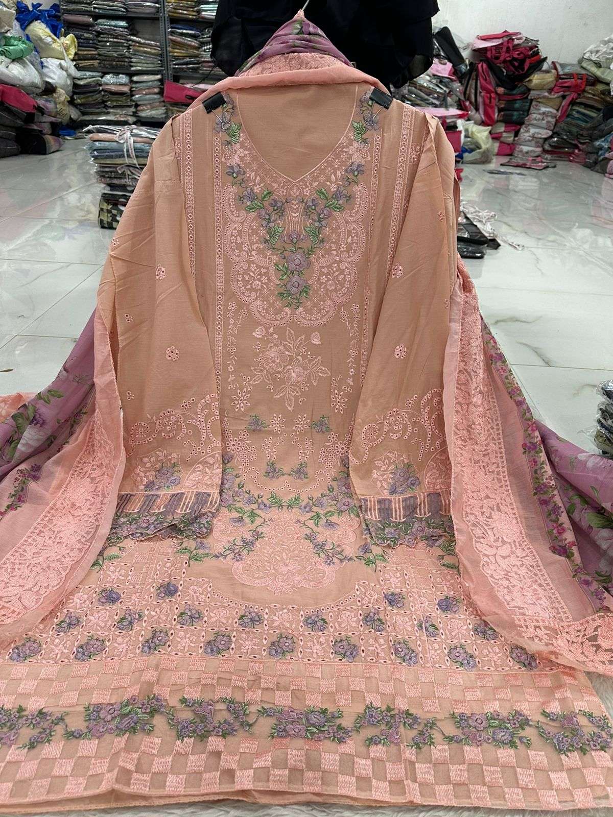 Falah Premium Party Wear Pure Cotton Collection Code - NOP60 By Falah Designer Suits - 05