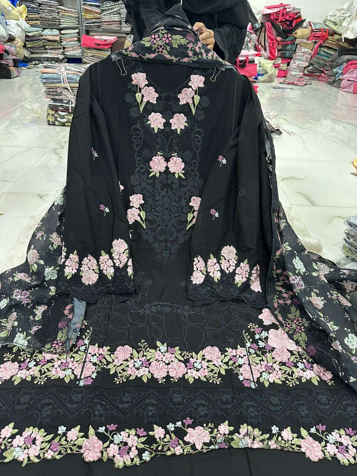 Falah Premium Party Wear Pure Cotton Collection Code - NOP60 By Falah Designer Suits - 06