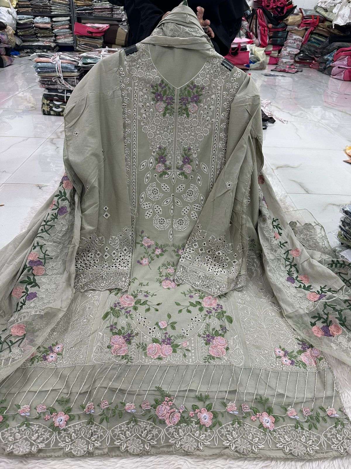 Falah Premium Party Wear Pure Cotton Collection Code - NOP60 By Falah Designer Suits - 07