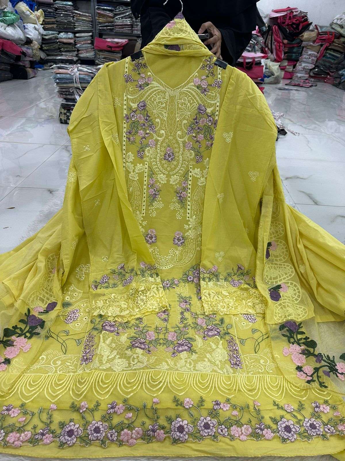 Falah Premium Party Wear Pure Cotton Collection Code - NOP60 By Falah Designer Suits - 12