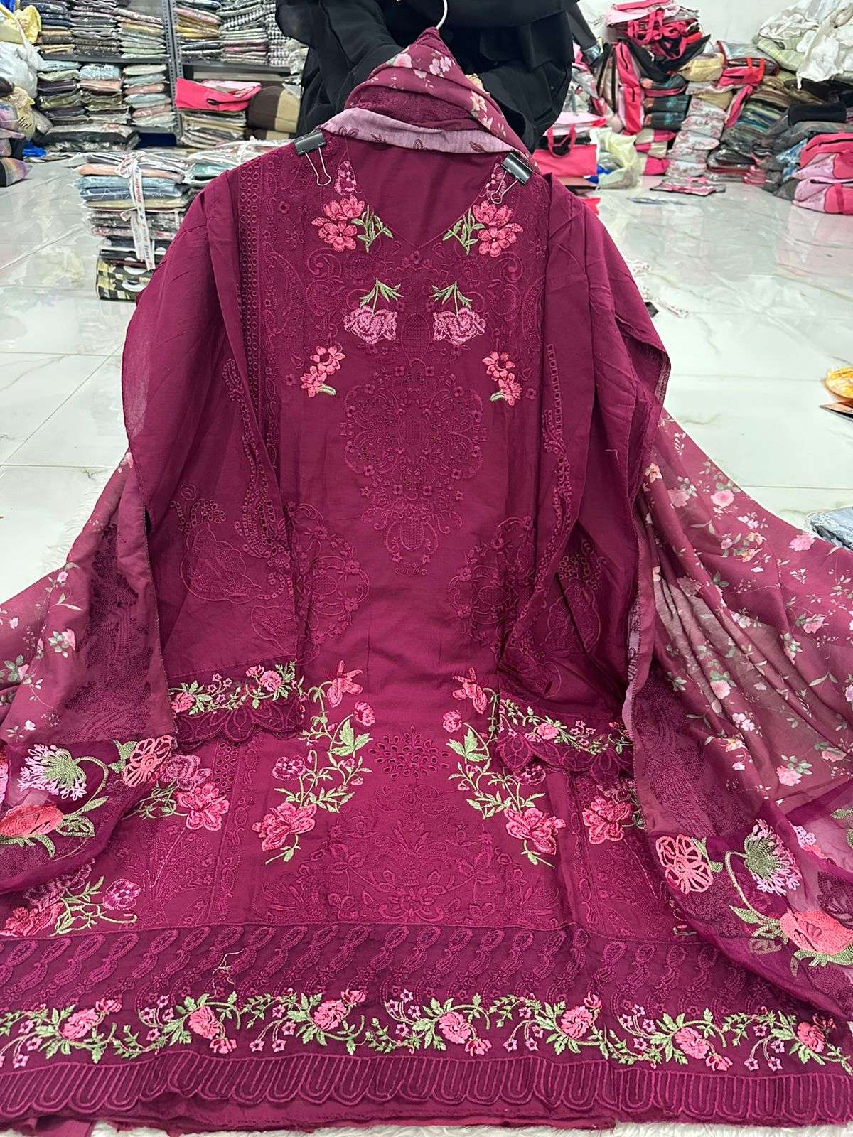Falah Premium Party Wear Pure Cotton Collection Code - NOP60 By Falah Designer Suits - 13