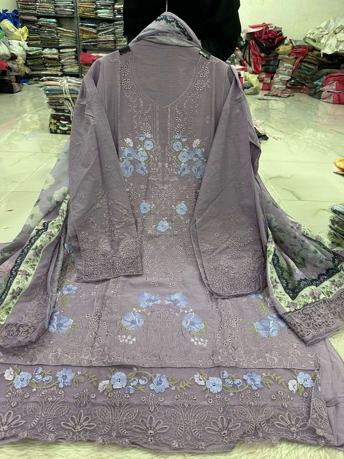 Falah Premium Party Wear Pure Cotton Collection Code - NOP60 By Falah Designer Suits - 16