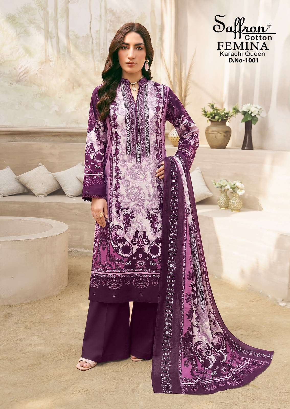 FEMINA KARACHI QUEEN VOL - 01 BY SAFFRON COTTON - 01
