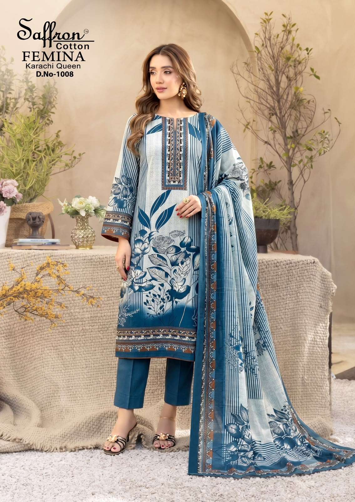 FEMINA KARACHI QUEEN VOL - 01 BY SAFFRON COTTON - 08