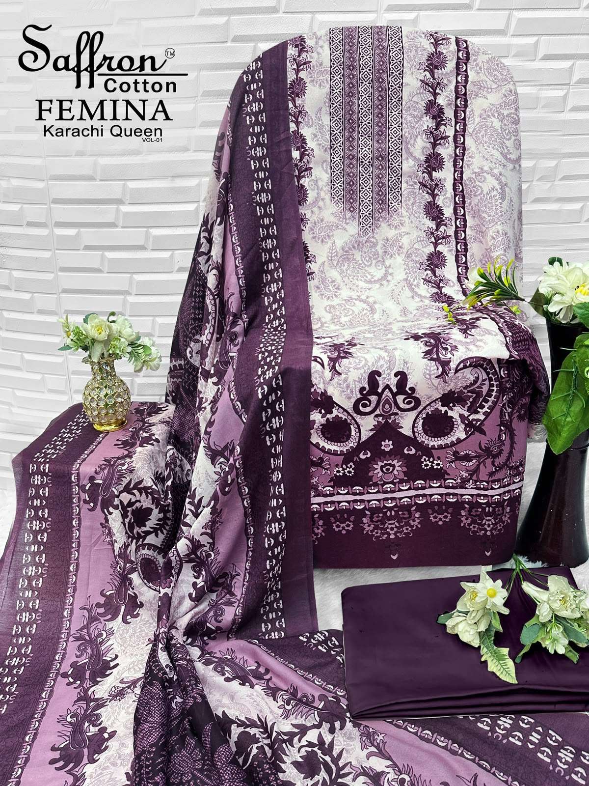 FEMINA KARACHI QUEEN VOL - 01 BY SAFFRON COTTON - 09