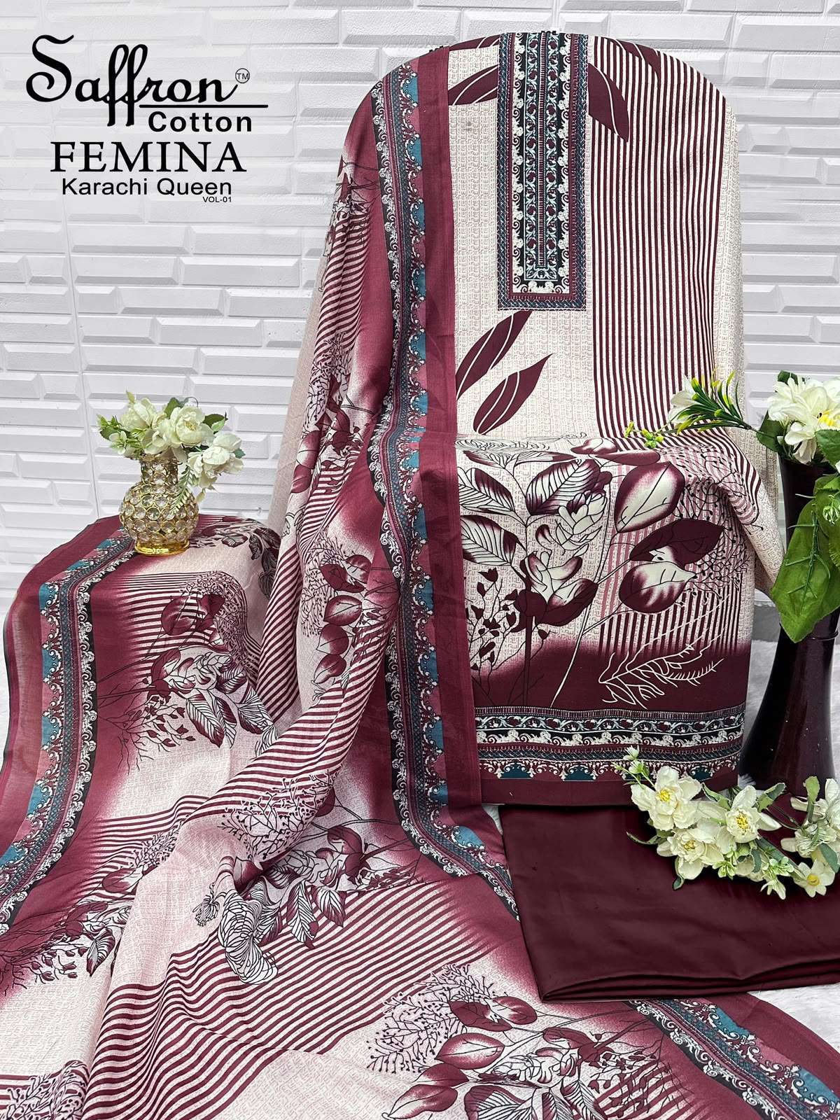 FEMINA KARACHI QUEEN VOL - 01 BY SAFFRON COTTON - 11