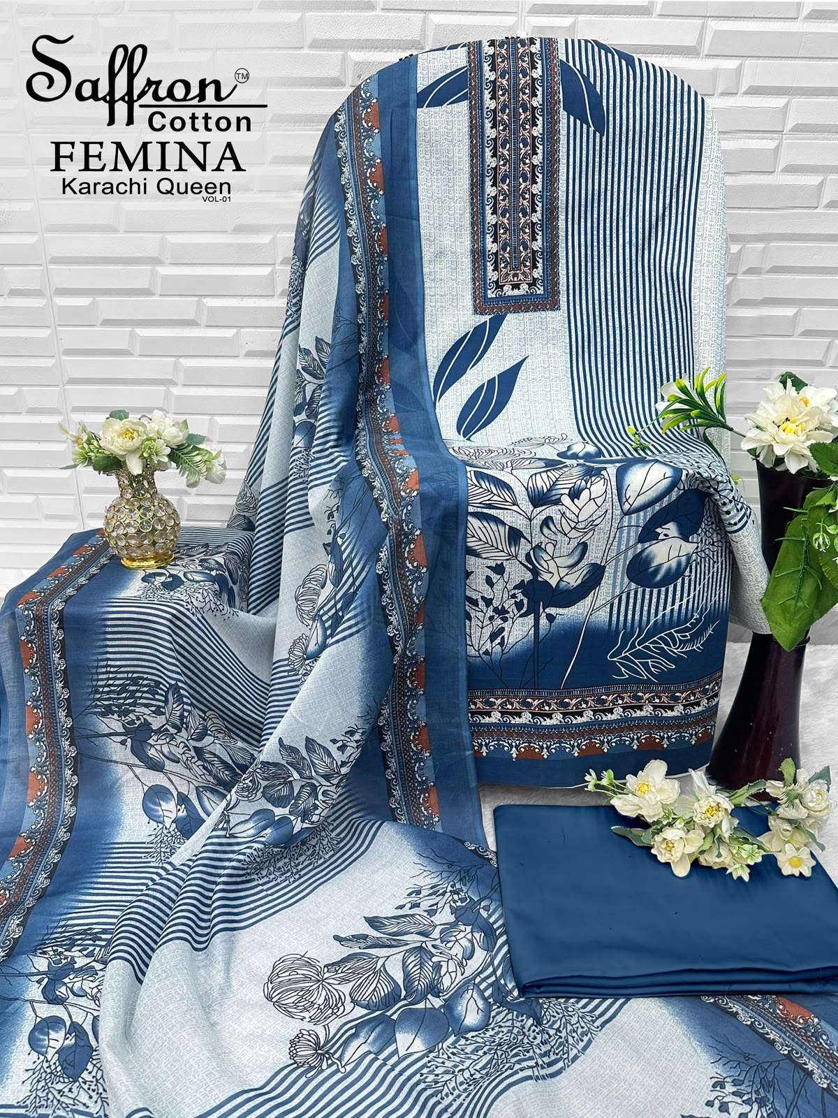 FEMINA KARACHI QUEEN VOL - 01 BY SAFFRON COTTON - 16