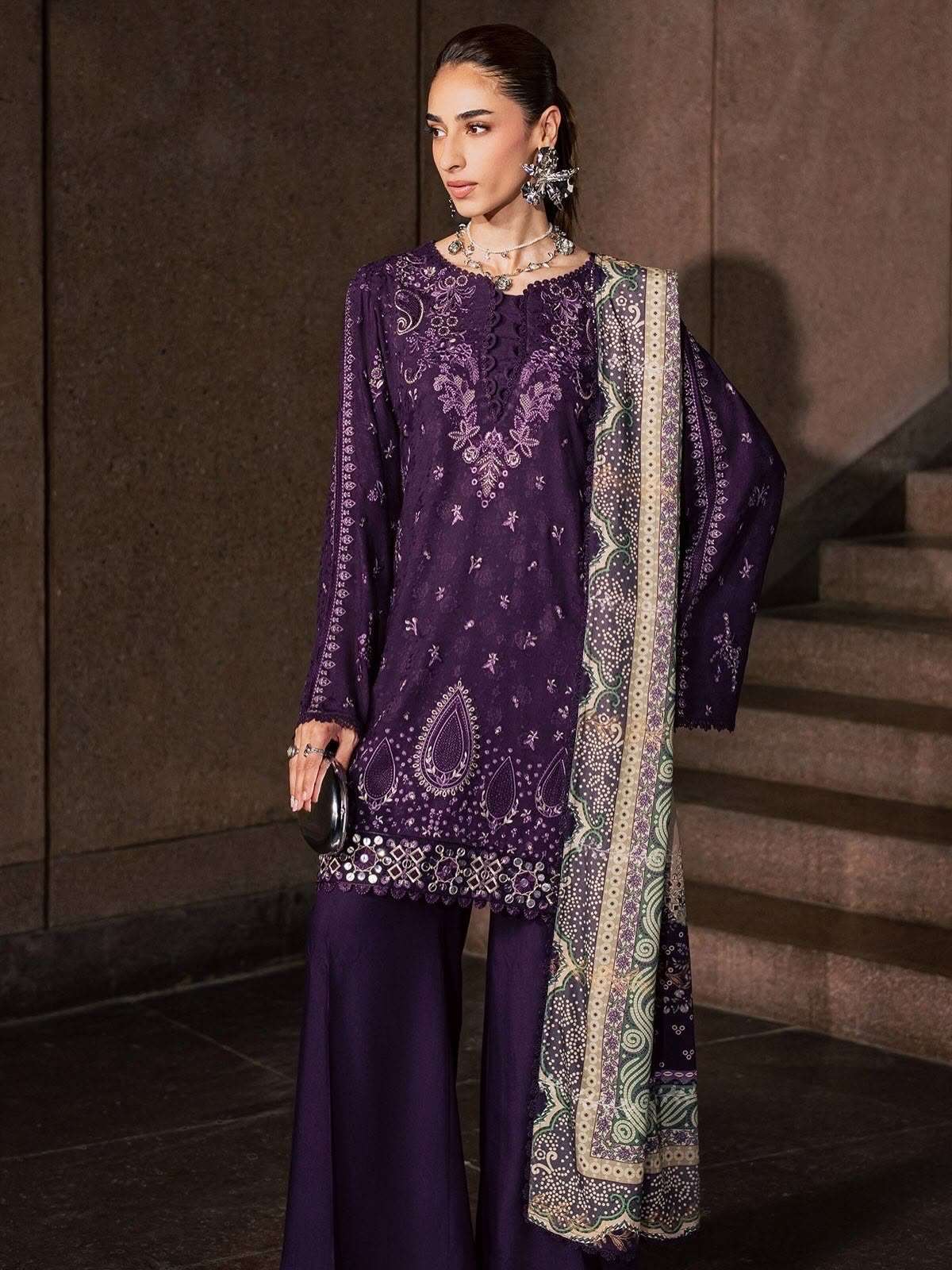MAYA LINEN UNSTITCHED COLLECTION BY NUREH - 03