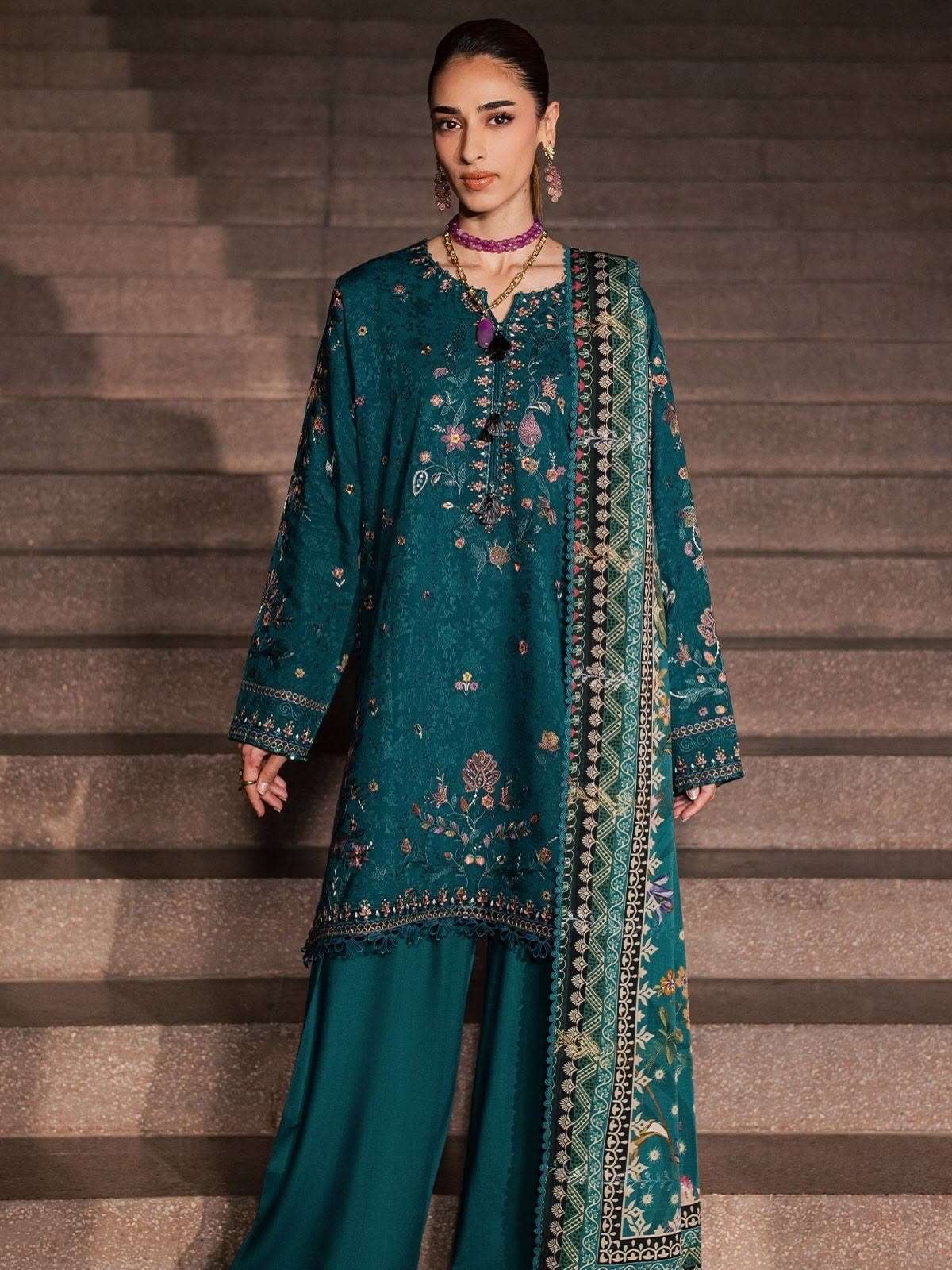MAYA LINEN UNSTITCHED COLLECTION BY NUREH - 06