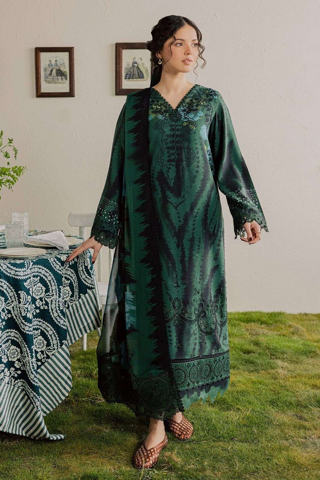 NUREH GARDENIA EMBROIDERED & PRINTED VISCOSE COLLECTION BY NUREH - 02