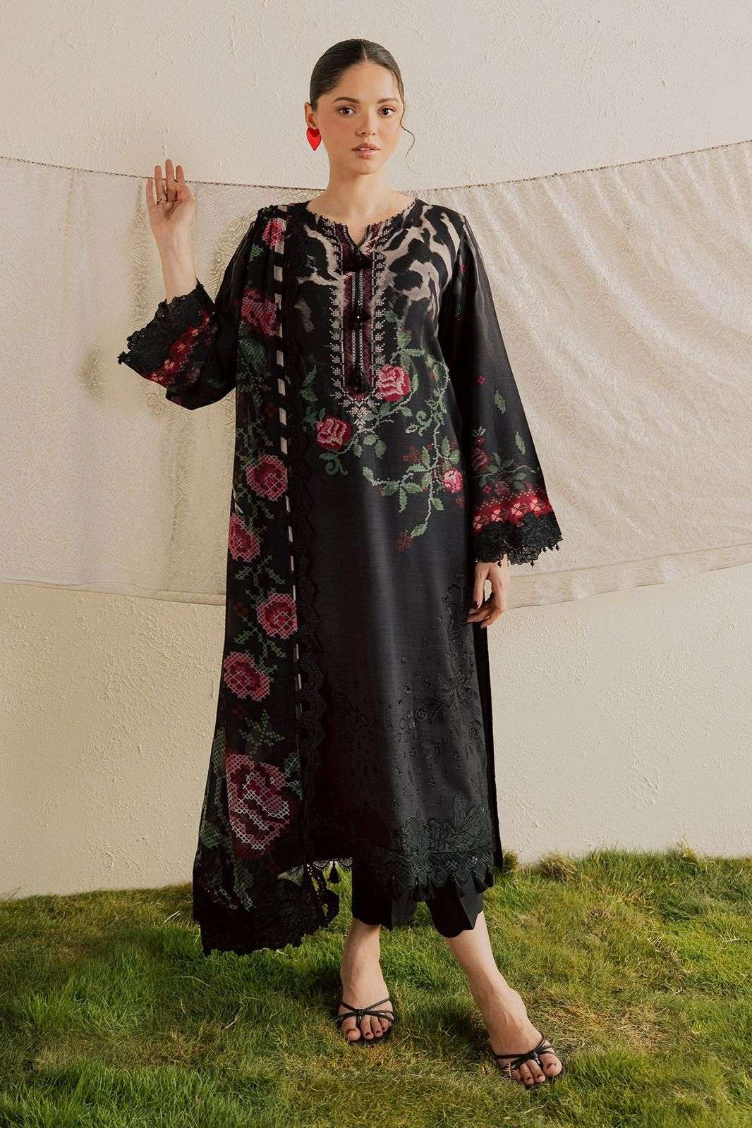NUREH GARDENIA EMBROIDERED & PRINTED VISCOSE COLLECTION BY NUREH - 06