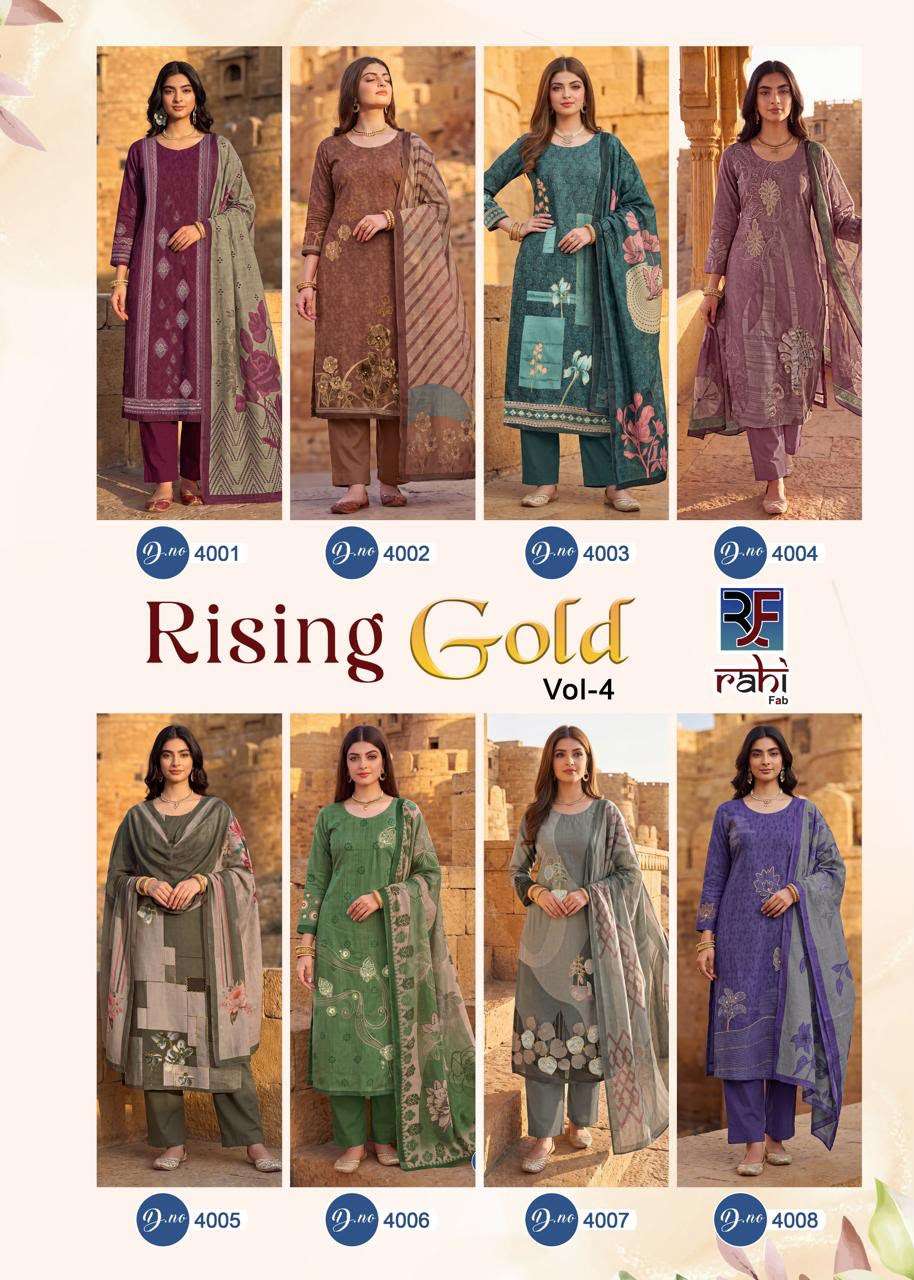 RISING GOLD VOL - 04 BY RAHI FAB - 01 - 08