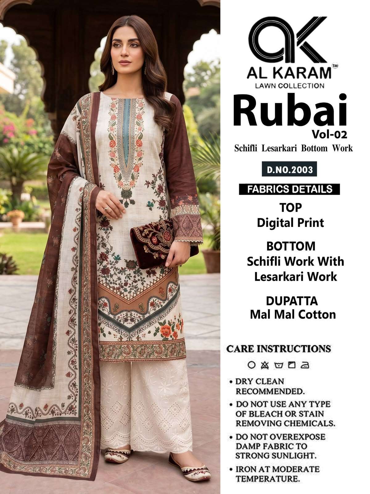 RUBAI VOL - 02 EPLICE BOTTOM BY AL KARAM LAWN COLLECTION - 03