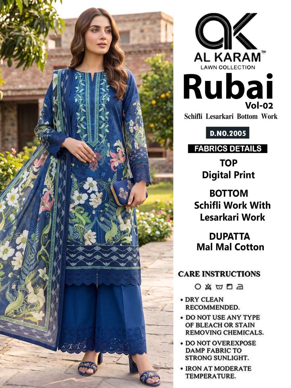 RUBAI VOL - 02 EPLICE BOTTOM BY AL KARAM LAWN COLLECTION - 05
