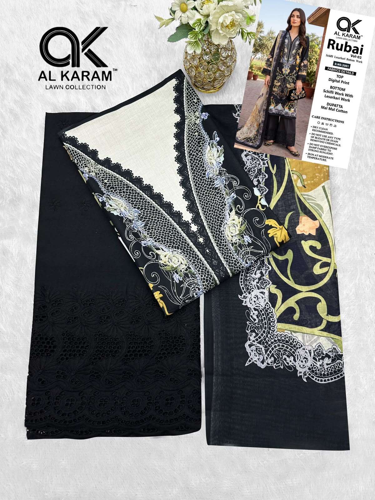 RUBAI VOL - 02 EPLICE BOTTOM BY AL KARAM LAWN COLLECTION - 07