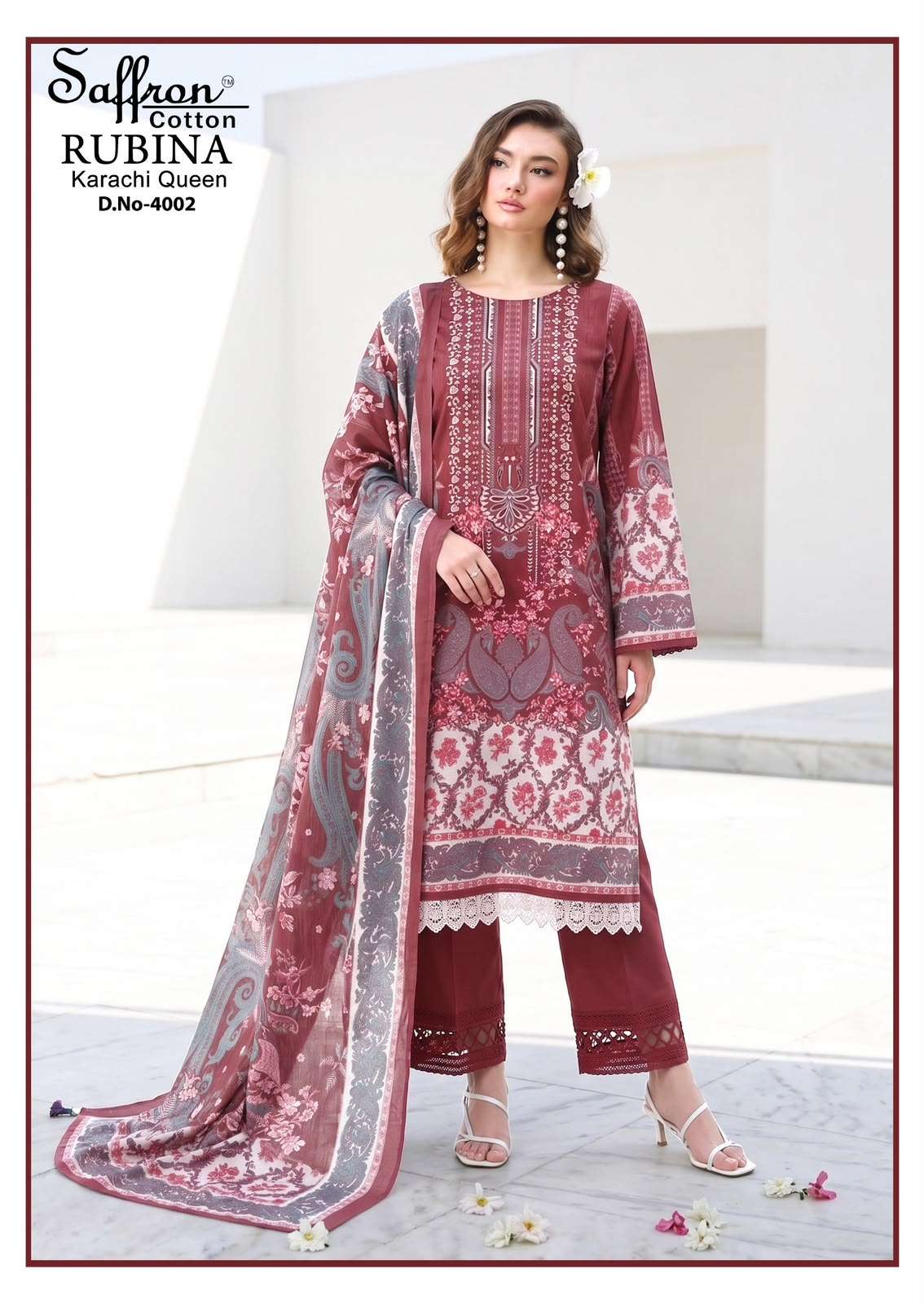 RUBINA KARACHI QUEEN VOL - 04 BY SAFFRON COTTON - 02