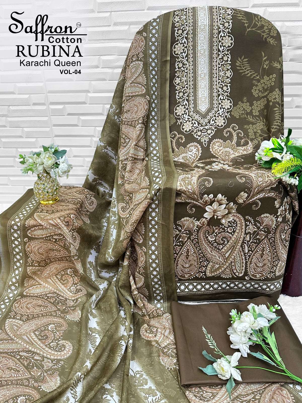 RUBINA KARACHI QUEEN VOL - 04 BY SAFFRON COTTON - 09