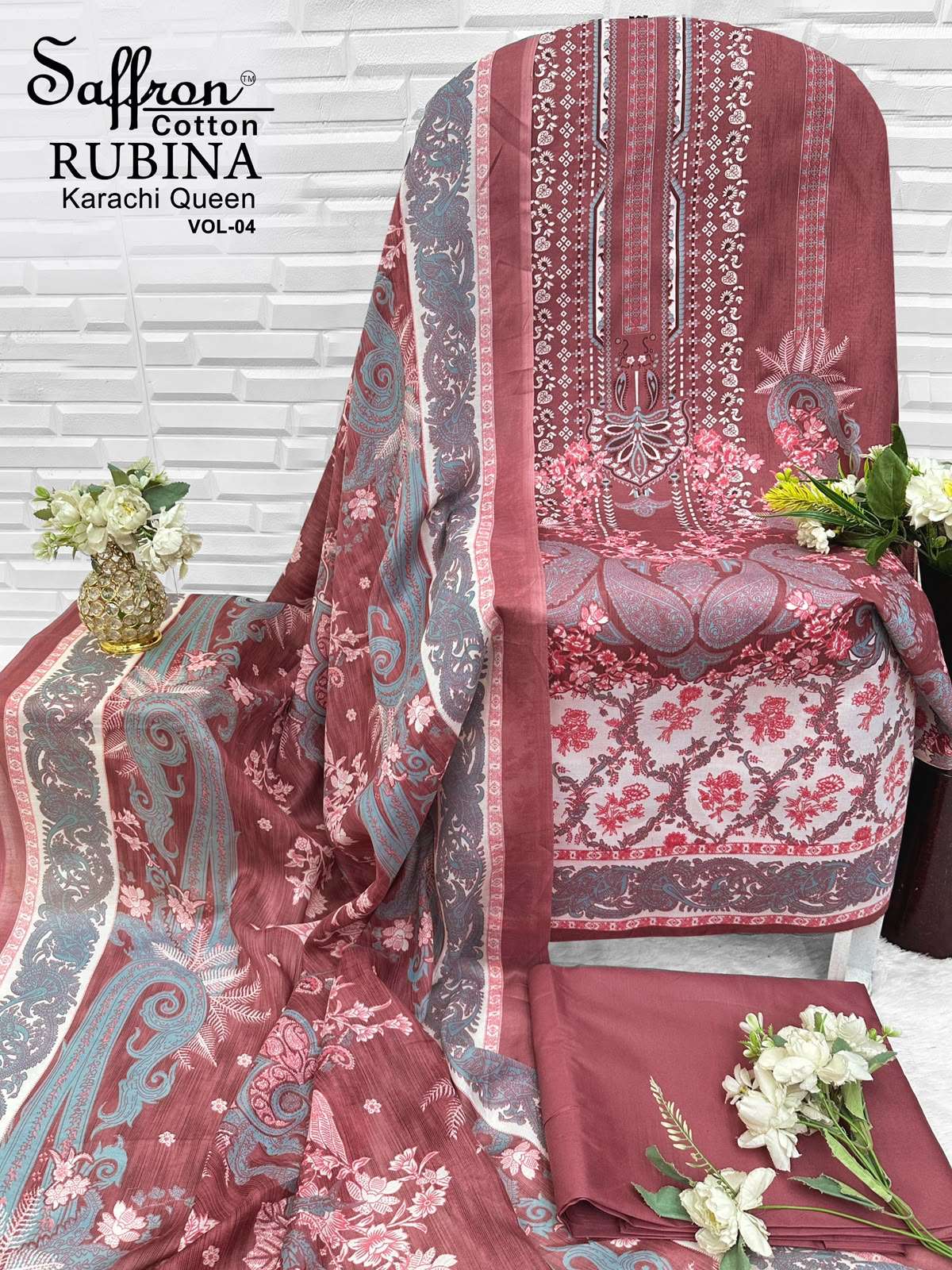 RUBINA KARACHI QUEEN VOL - 04 BY SAFFRON COTTON - 10