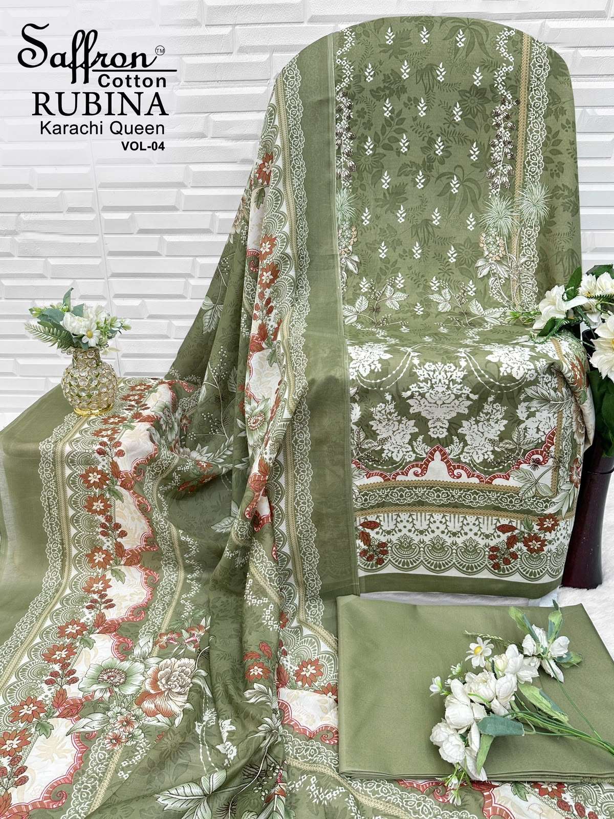 RUBINA KARACHI QUEEN VOL - 04 BY SAFFRON COTTON - 12