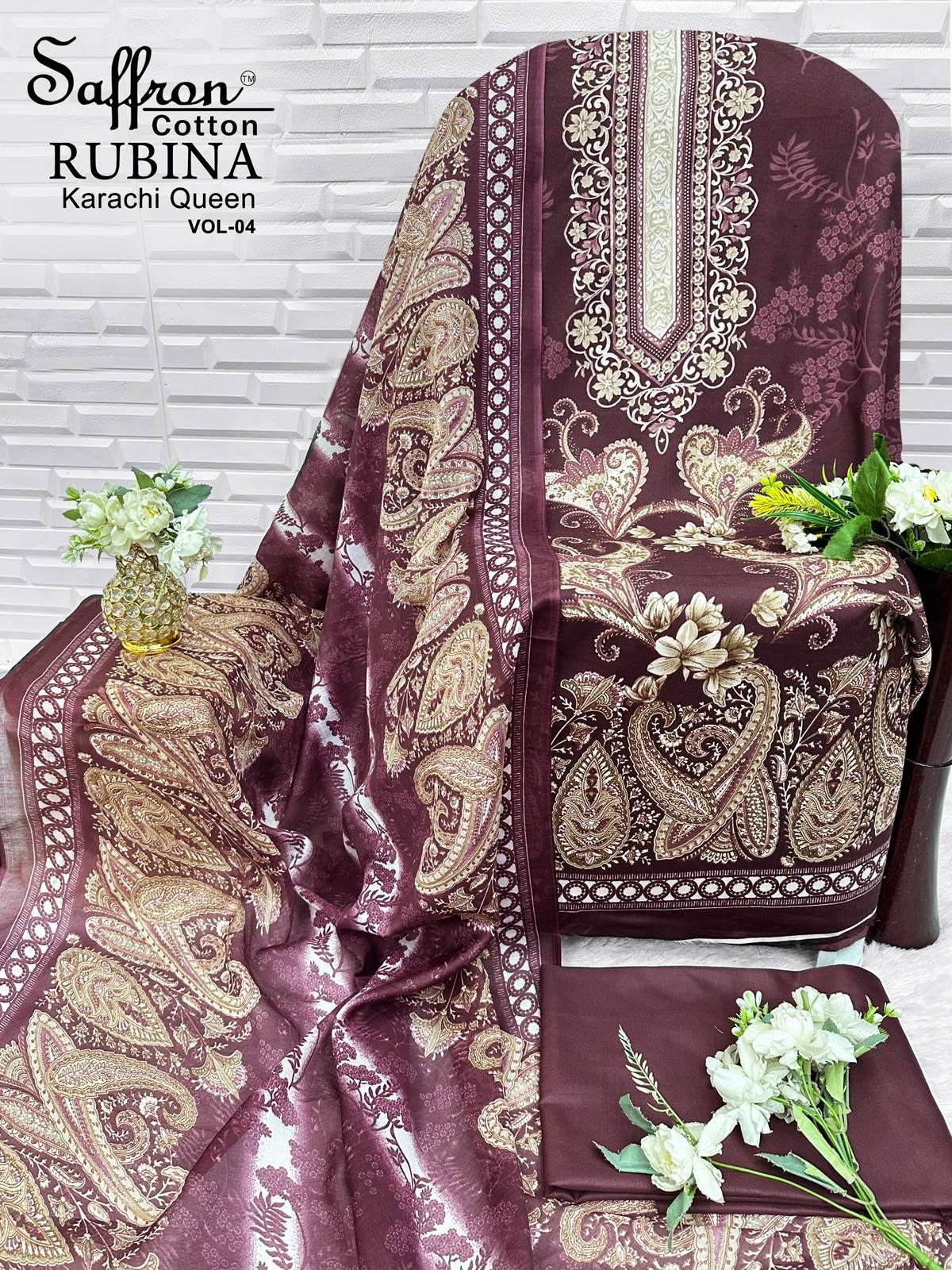 RUBINA KARACHI QUEEN VOL - 04 BY SAFFRON COTTON - 15