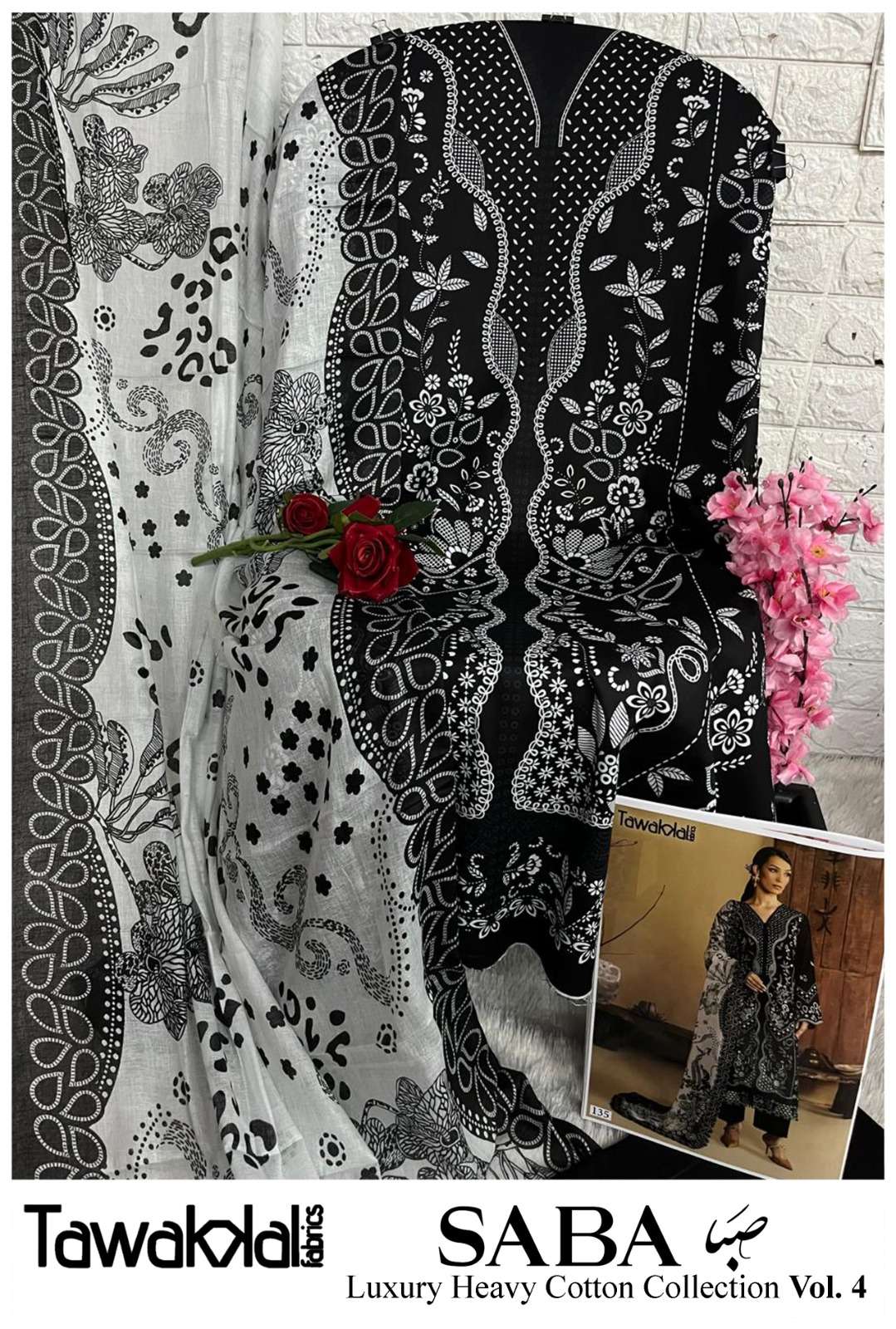 SABA LUXURY HEAVY COTTON COLLECTION VOL - 04 BY TAWAKKAL FABRICS - 15