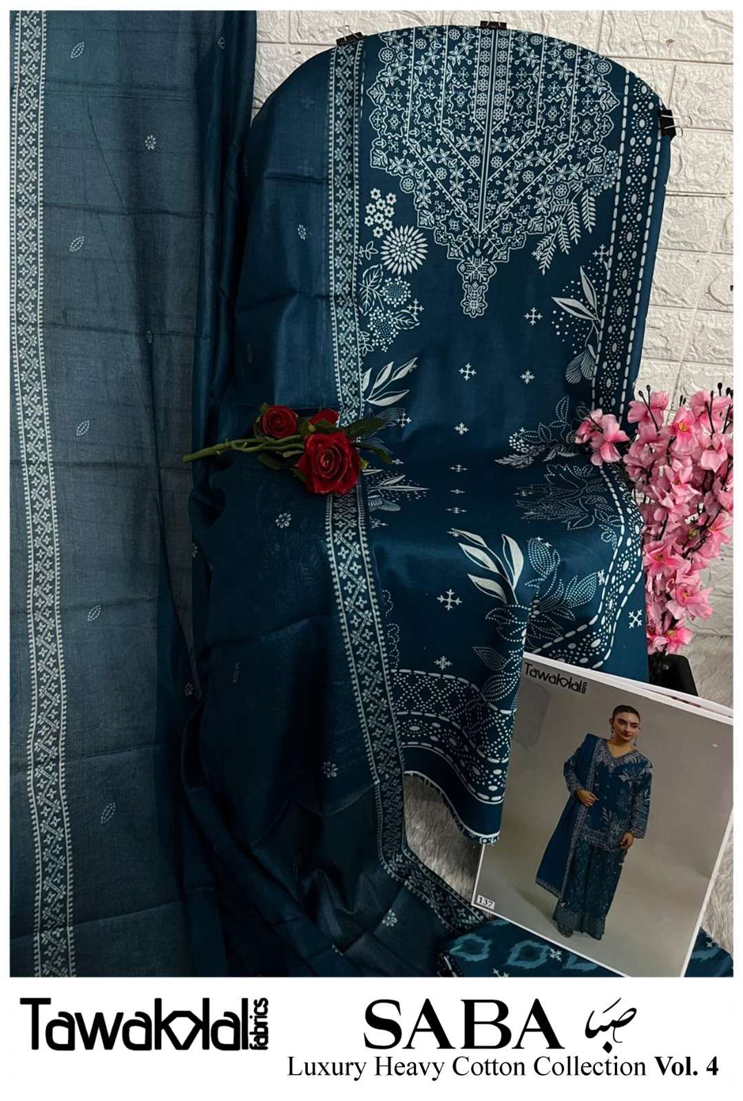 SABA LUXURY HEAVY COTTON COLLECTION VOL - 04 BY TAWAKKAL FABRICS - 17
