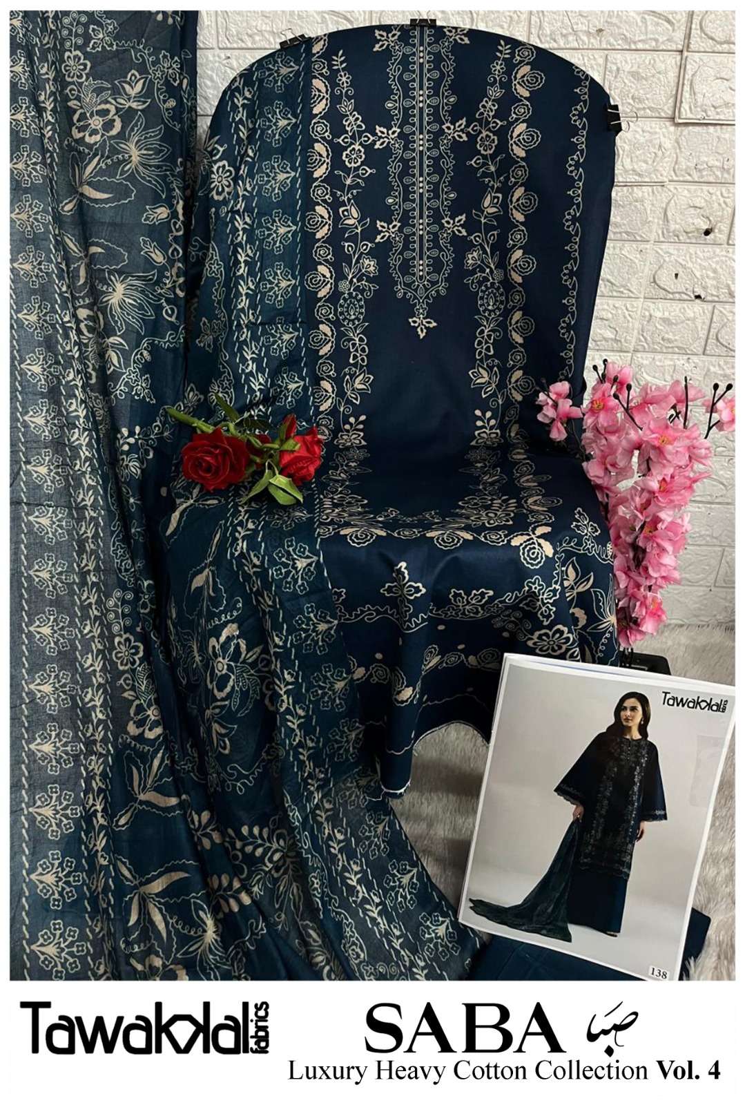 SABA LUXURY HEAVY COTTON COLLECTION VOL - 04 BY TAWAKKAL FABRICS - 18