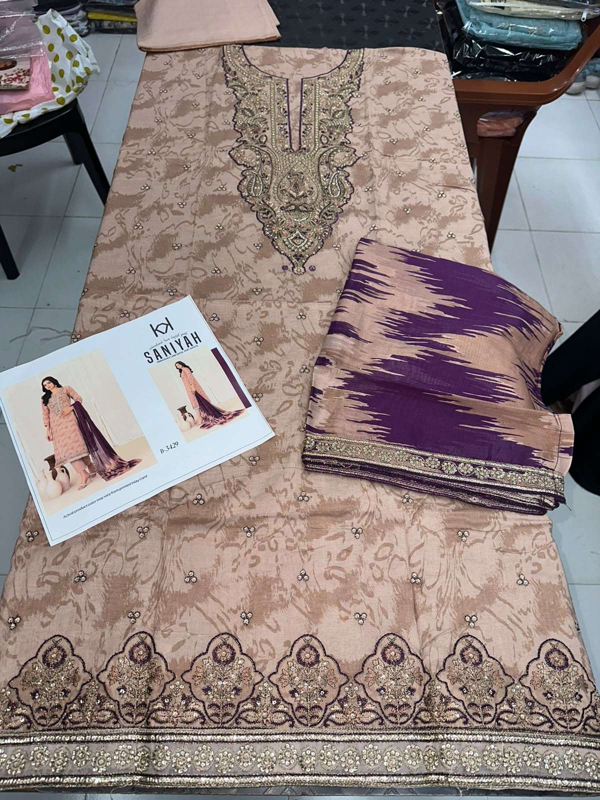 SANIYAH EMBROIDERED DIGITAL PRINTED FANCY LAWN COLLECTION OPEN PICS BY SHAHID TAWAKKAL - 01