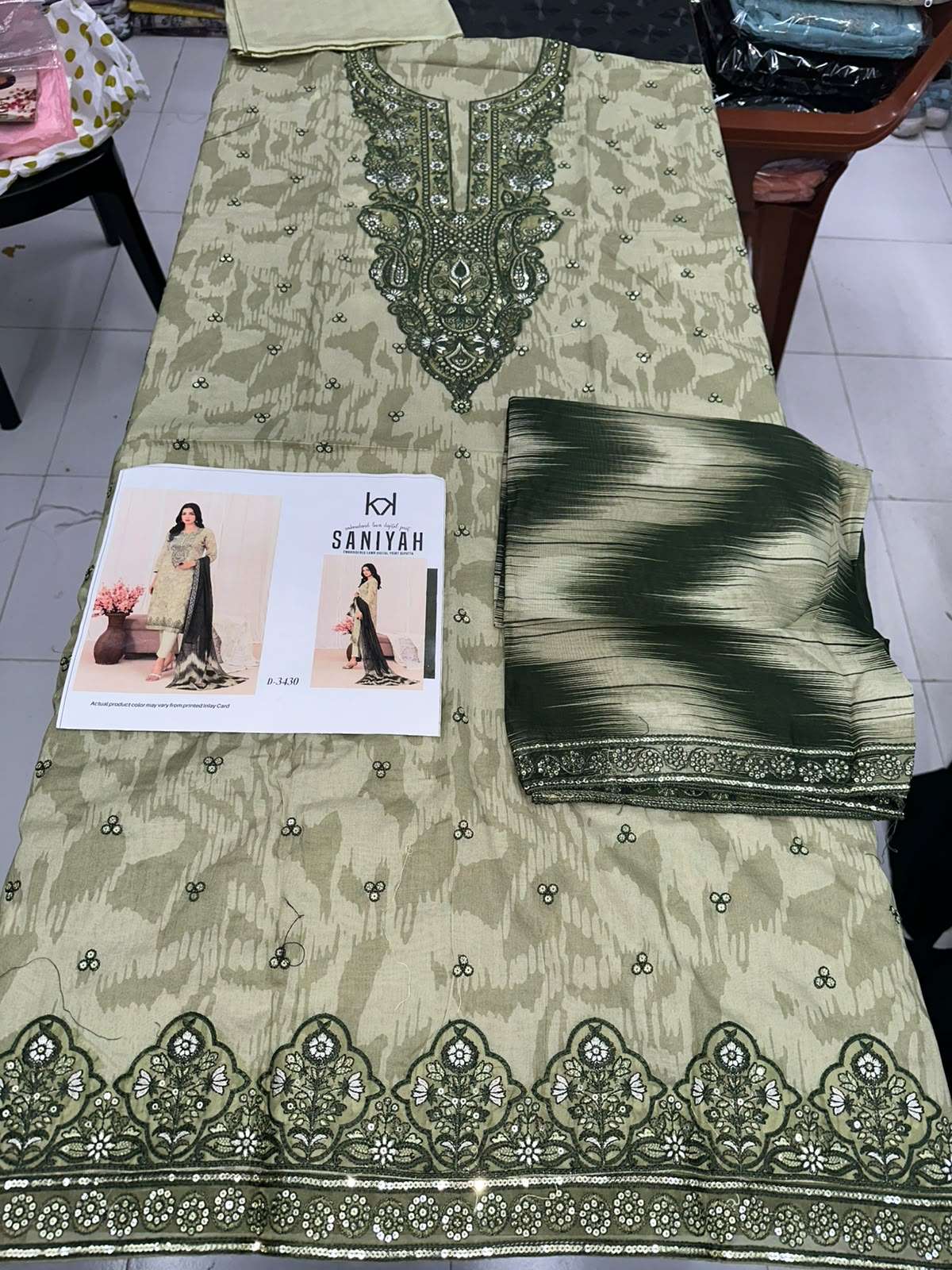 SANIYAH EMBROIDERED DIGITAL PRINTED FANCY LAWN COLLECTION OPEN PICS BY SHAHID TAWAKKAL - 05