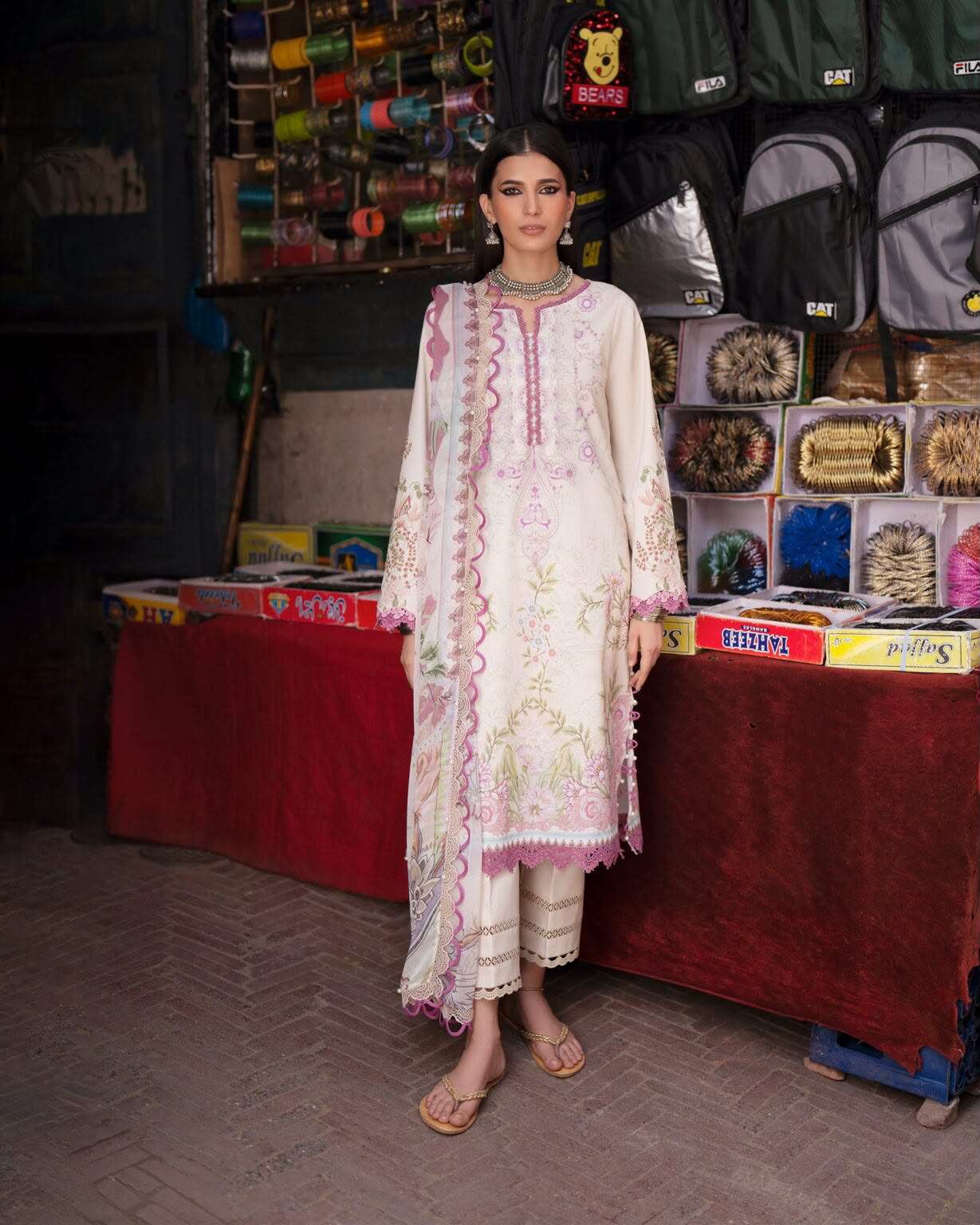 URBANE CHIFFON LAWN COLLECTION VOL - 02 OPEN & MODEL PICS BY JADE - 06