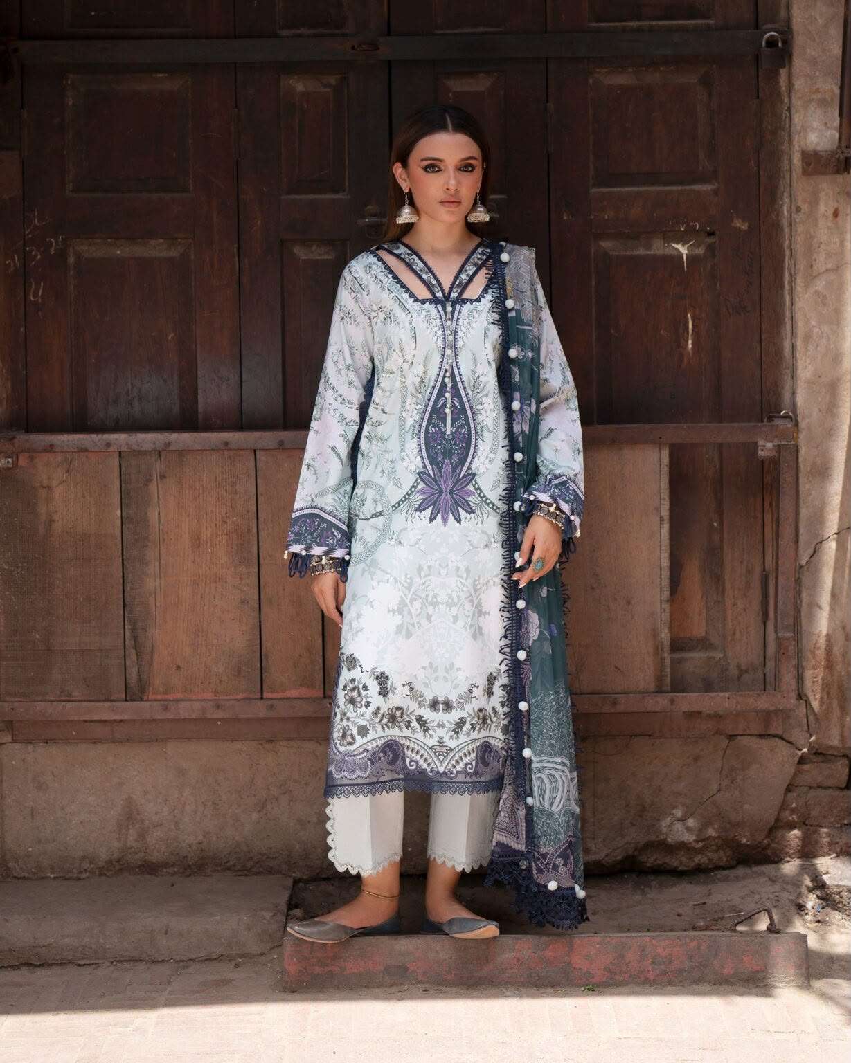 URBANE CHIFFON LAWN COLLECTION VOL - 02 OPEN & MODEL PICS BY JADE - 13