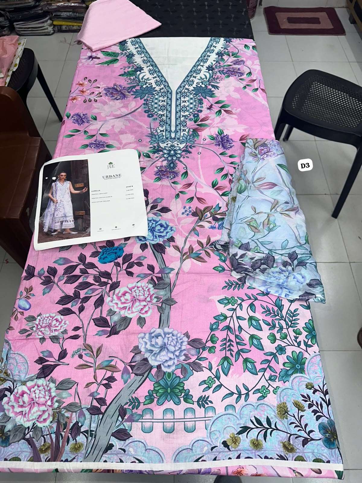 URBANE CHIFFON LAWN COLLECTION VOL - 02 OPEN & MODEL PICS BY JADE - 21