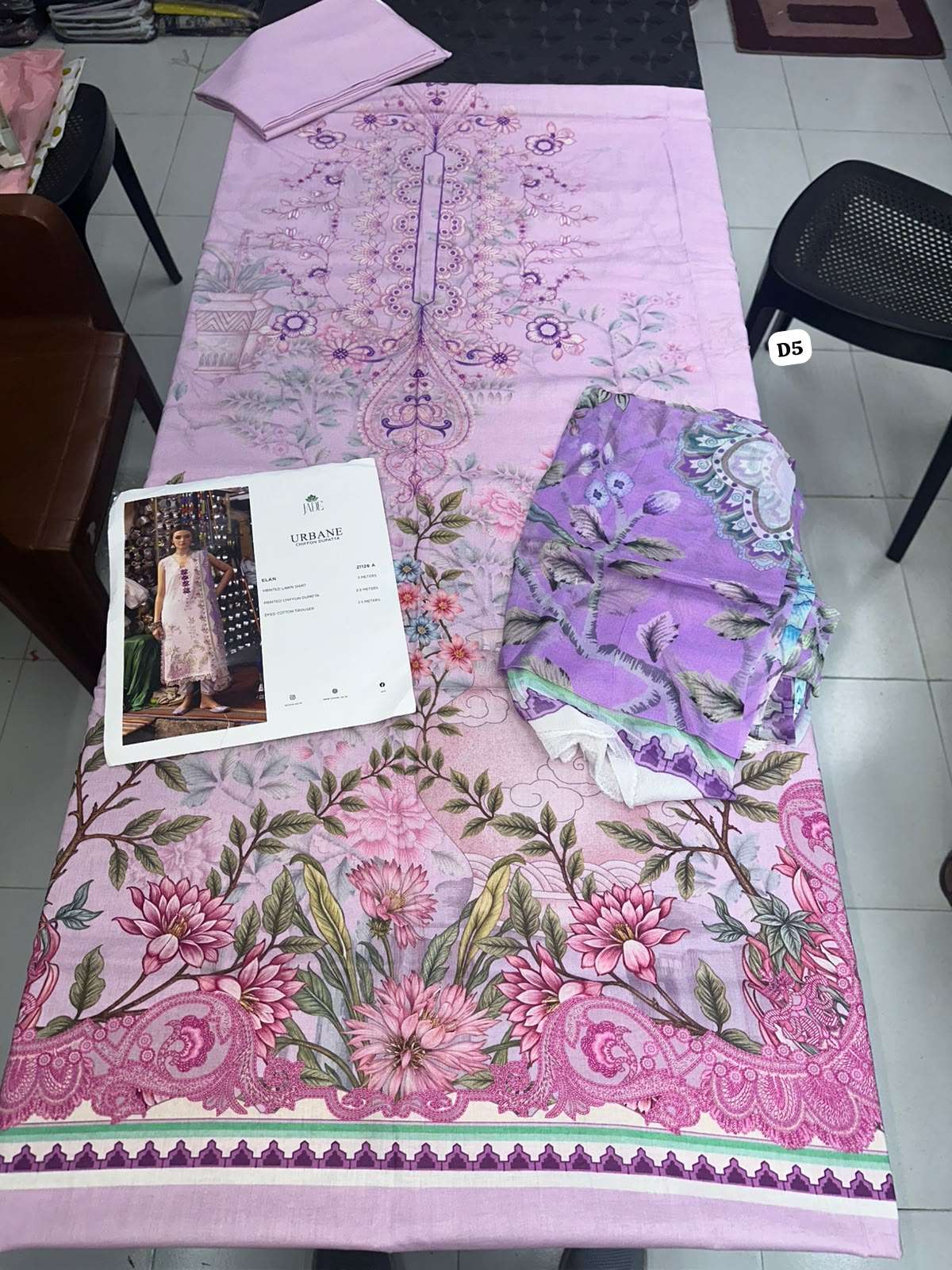 URBANE CHIFFON LAWN COLLECTION VOL - 02 OPEN & MODEL PICS BY JADE - 24