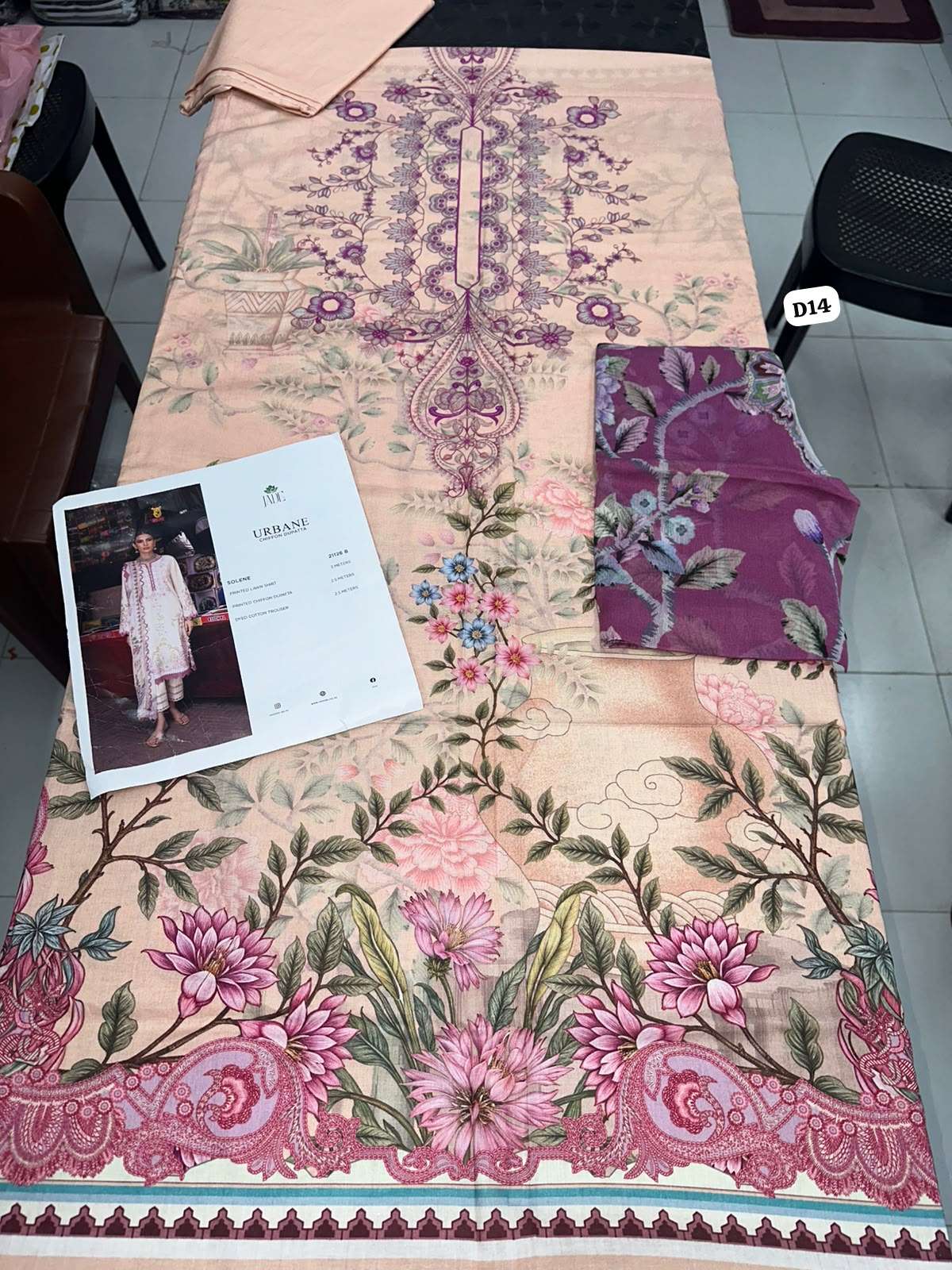URBANE CHIFFON LAWN COLLECTION VOL - 02 OPEN & MODEL PICS BY JADE - 31