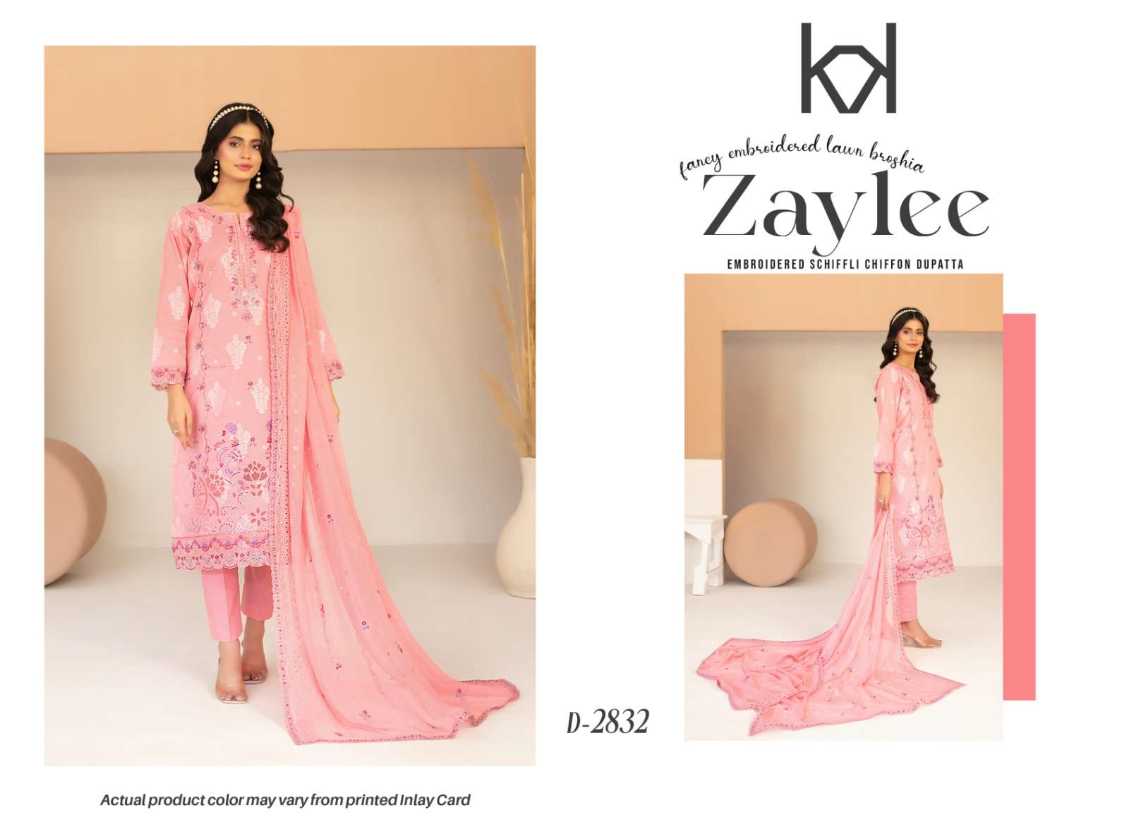 ZAYLEE NEW EMBROIDERED BROSHIA LAWN BY SHAHID TAWAKKAL - 01