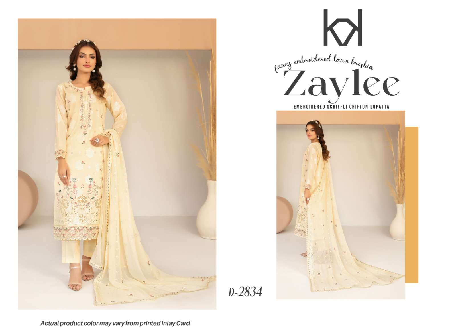 ZAYLEE NEW EMBROIDERED BROSHIA LAWN BY SHAHID TAWAKKAL - 02