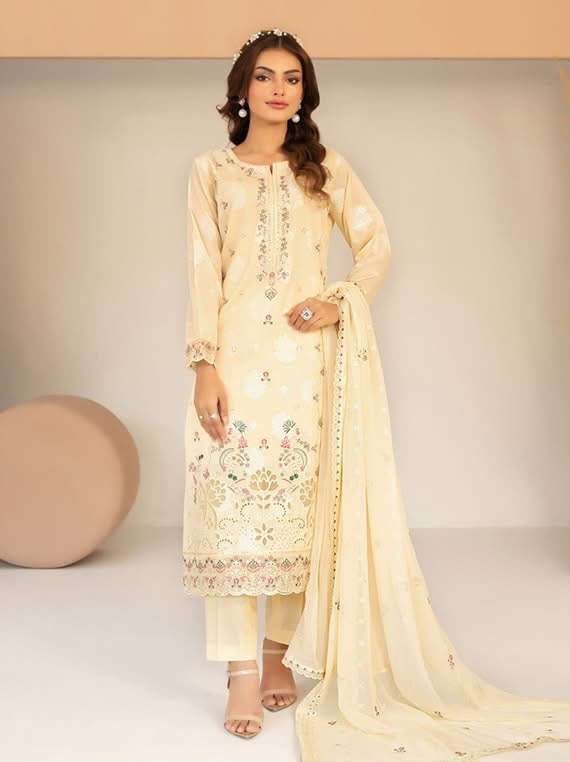 ZAYLEE NEW EMBROIDERED BROSHIA LAWN MODEL PICS BY SHAHID TAWAKKAL - 07